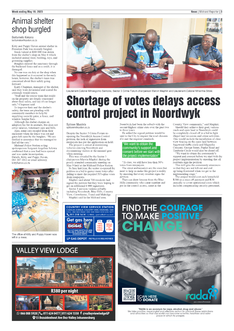 Midrand Reporter 19 May 2023 page 3
