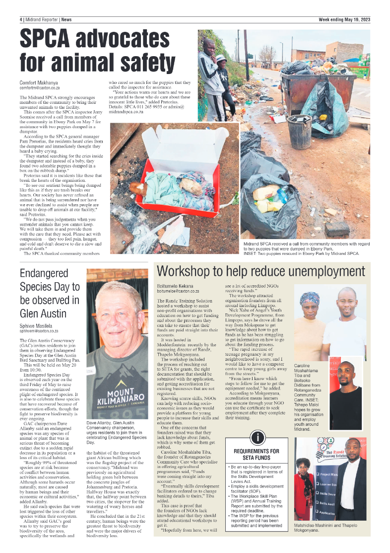 Midrand Reporter 19 May 2023 page 4