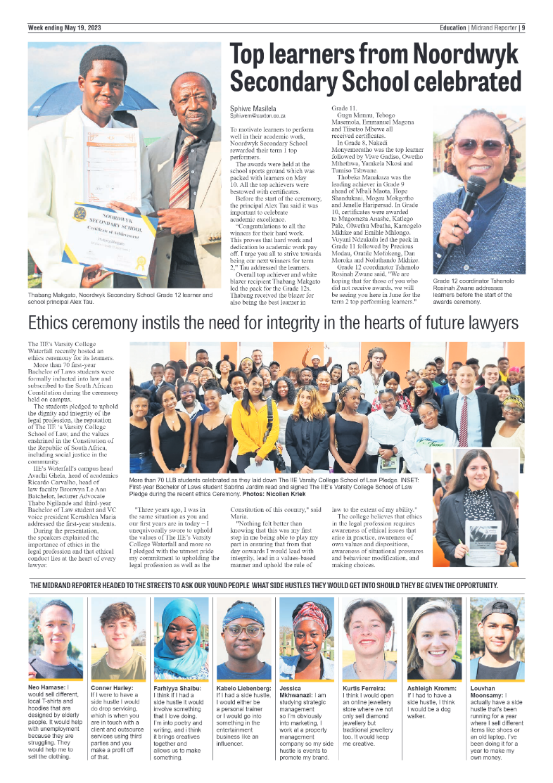 Midrand Reporter 19 May 2023 page 9