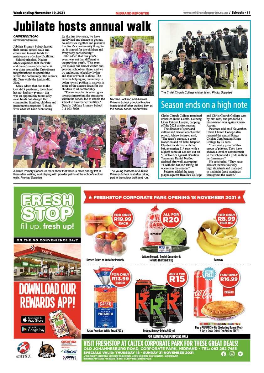 Midrand Reporter  19 November 2021 page 11