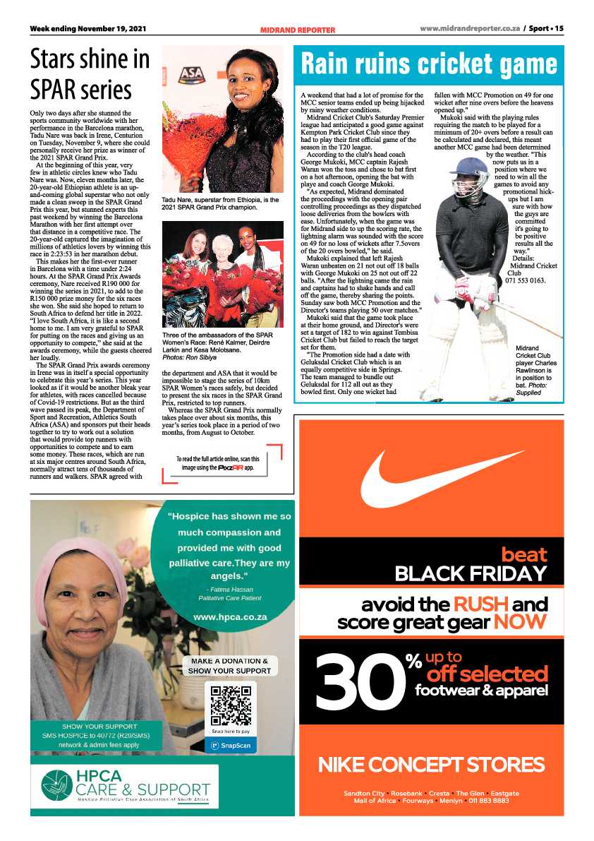 Midrand Reporter  19 November 2021 page 15
