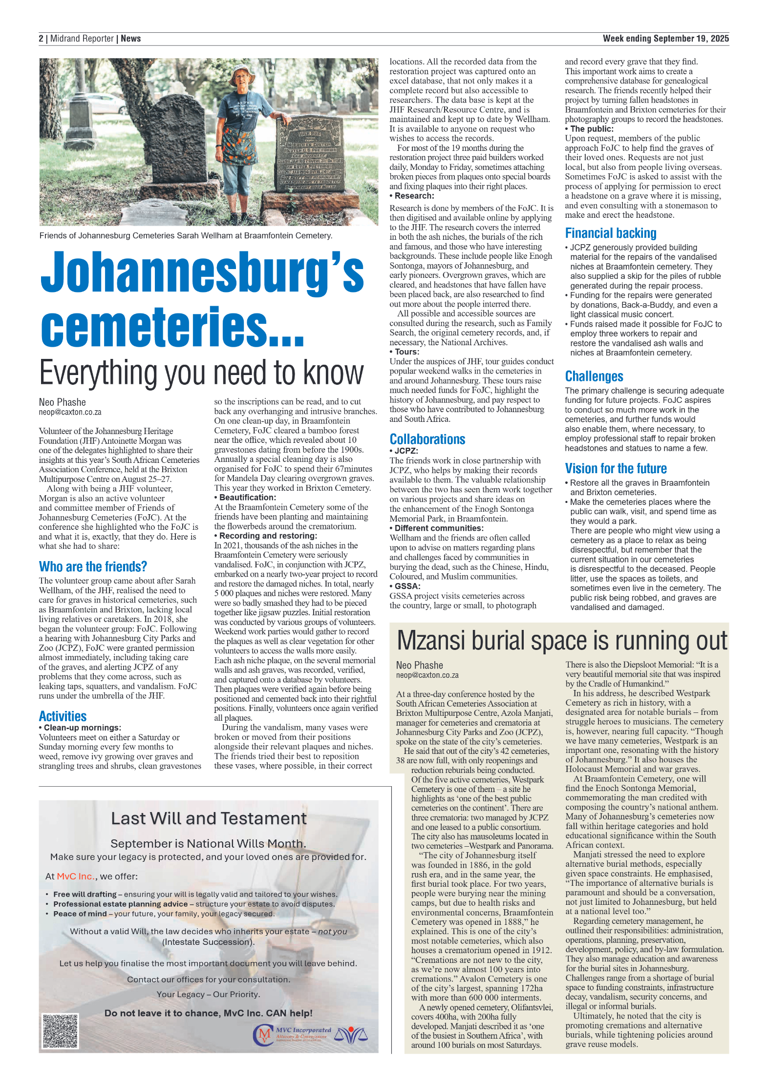 Midrand Reporter 19 September 2025 page 4