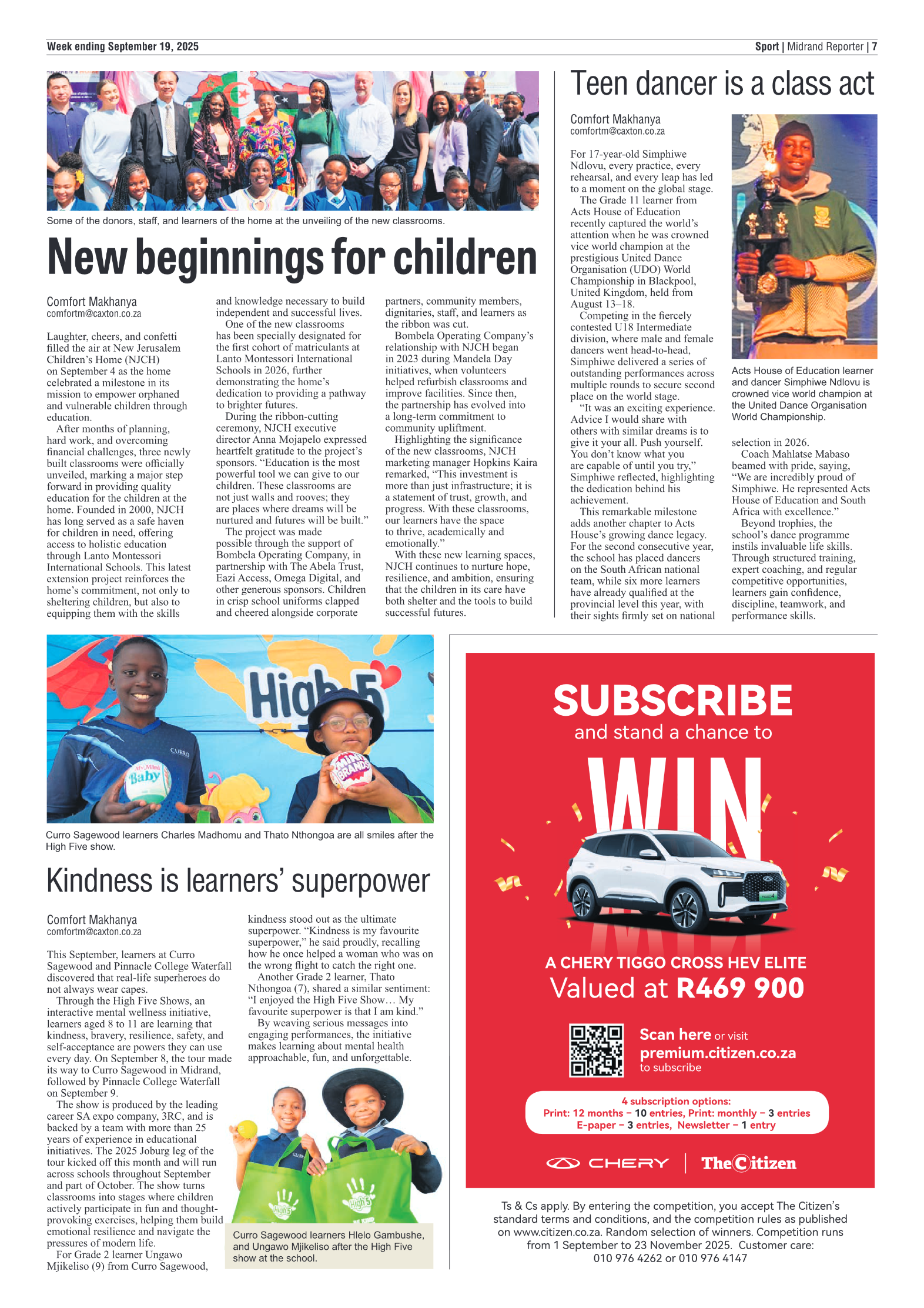 Midrand Reporter 19 September 2025 page 9