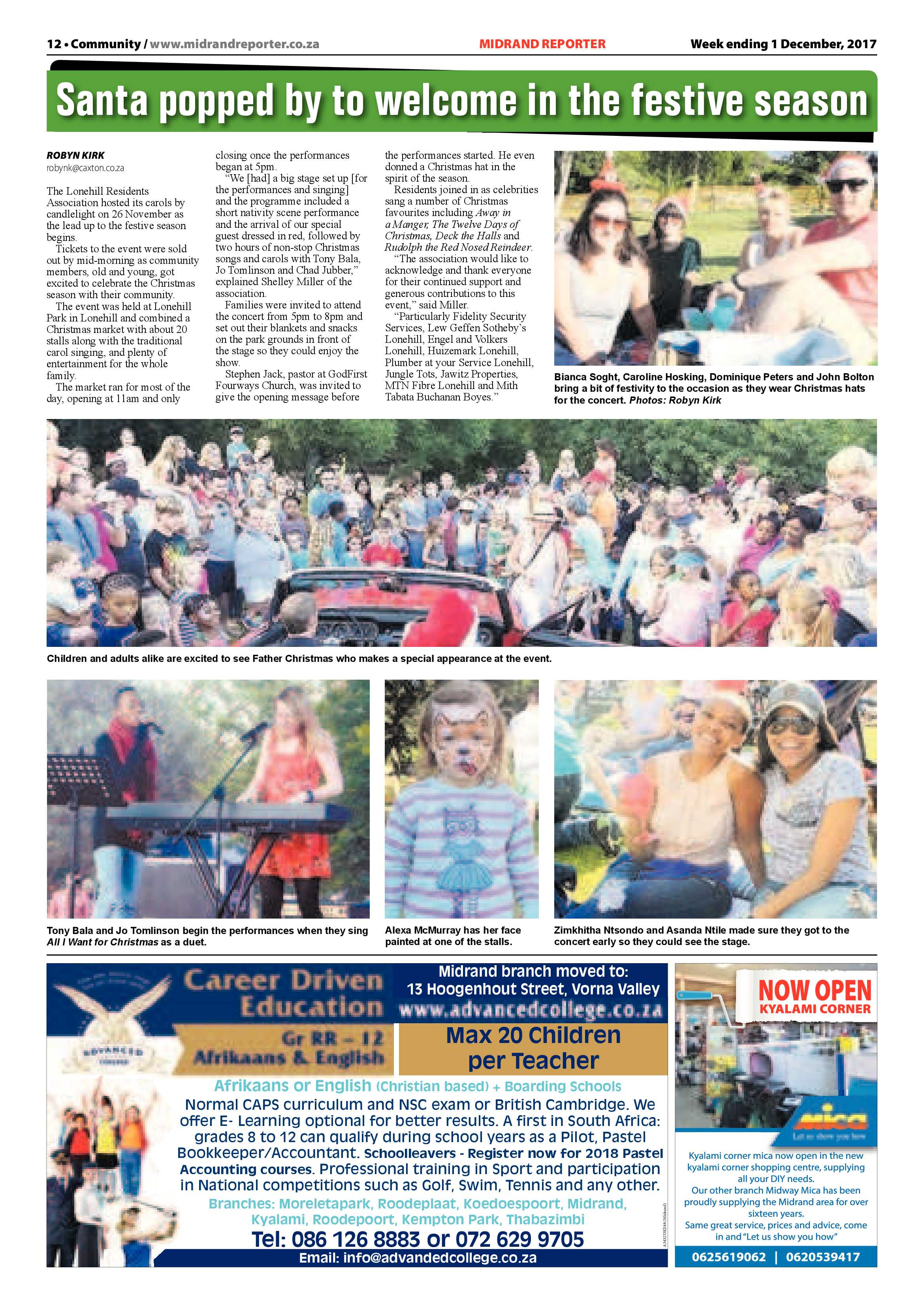 Midrand Reporter 1 December page 12