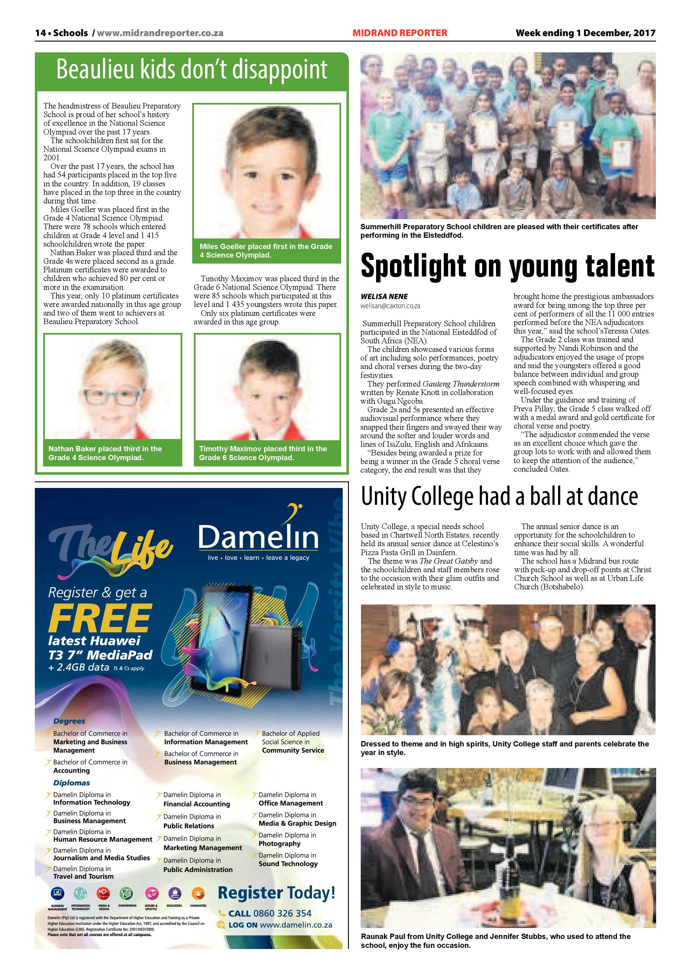 Midrand Reporter 1 December page 14