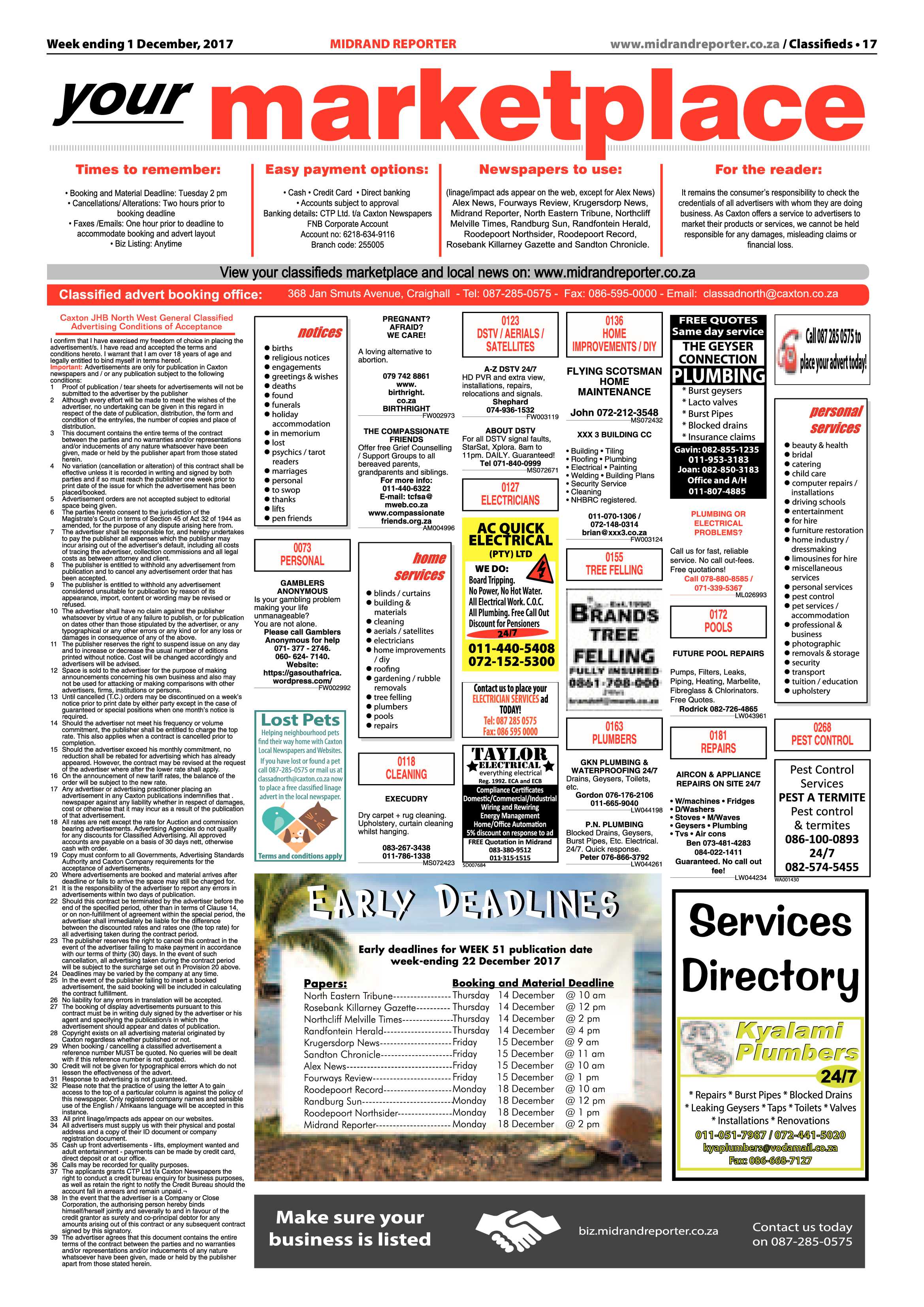 Midrand Reporter 1 December page 17