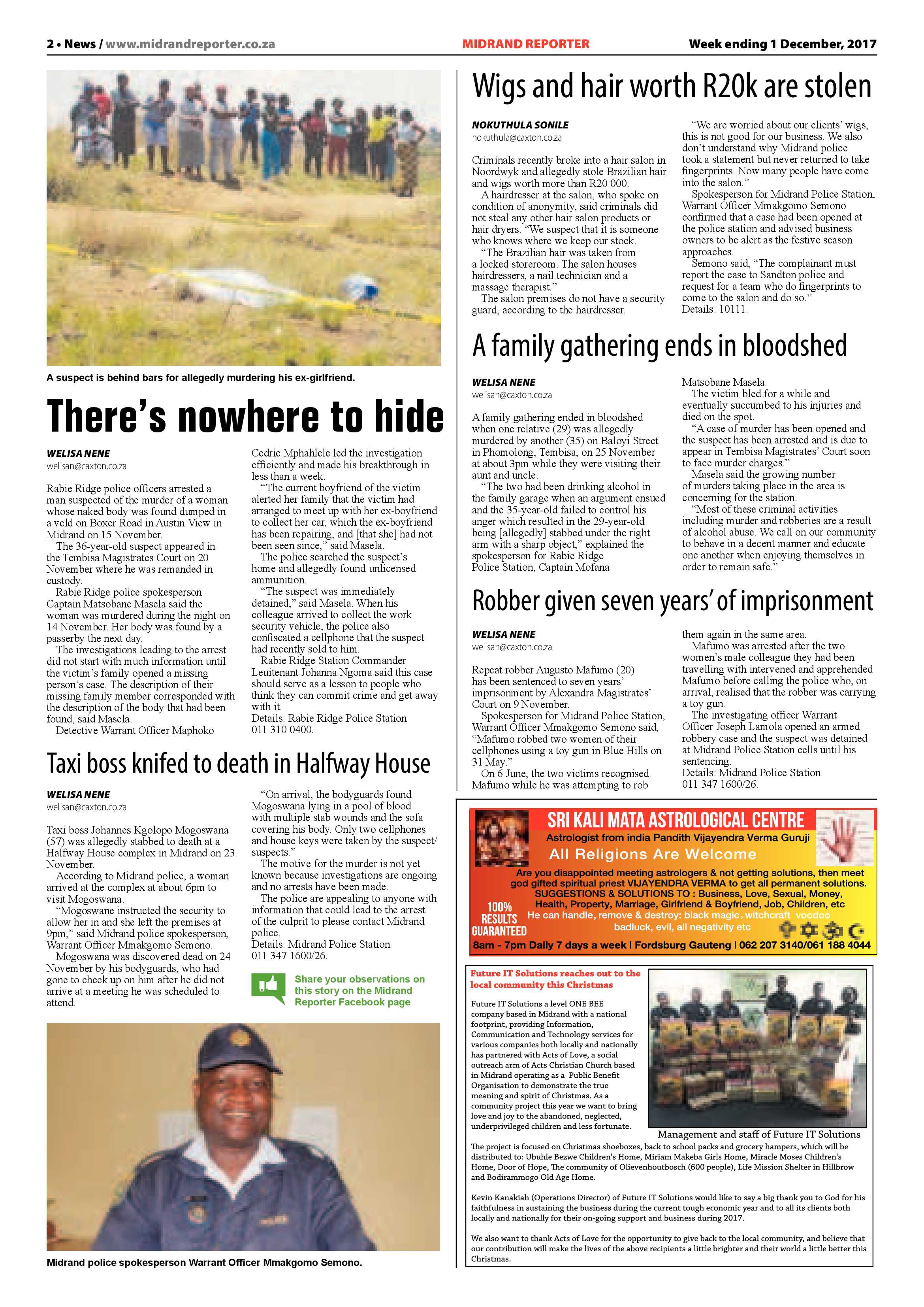 Midrand Reporter 1 December page 2