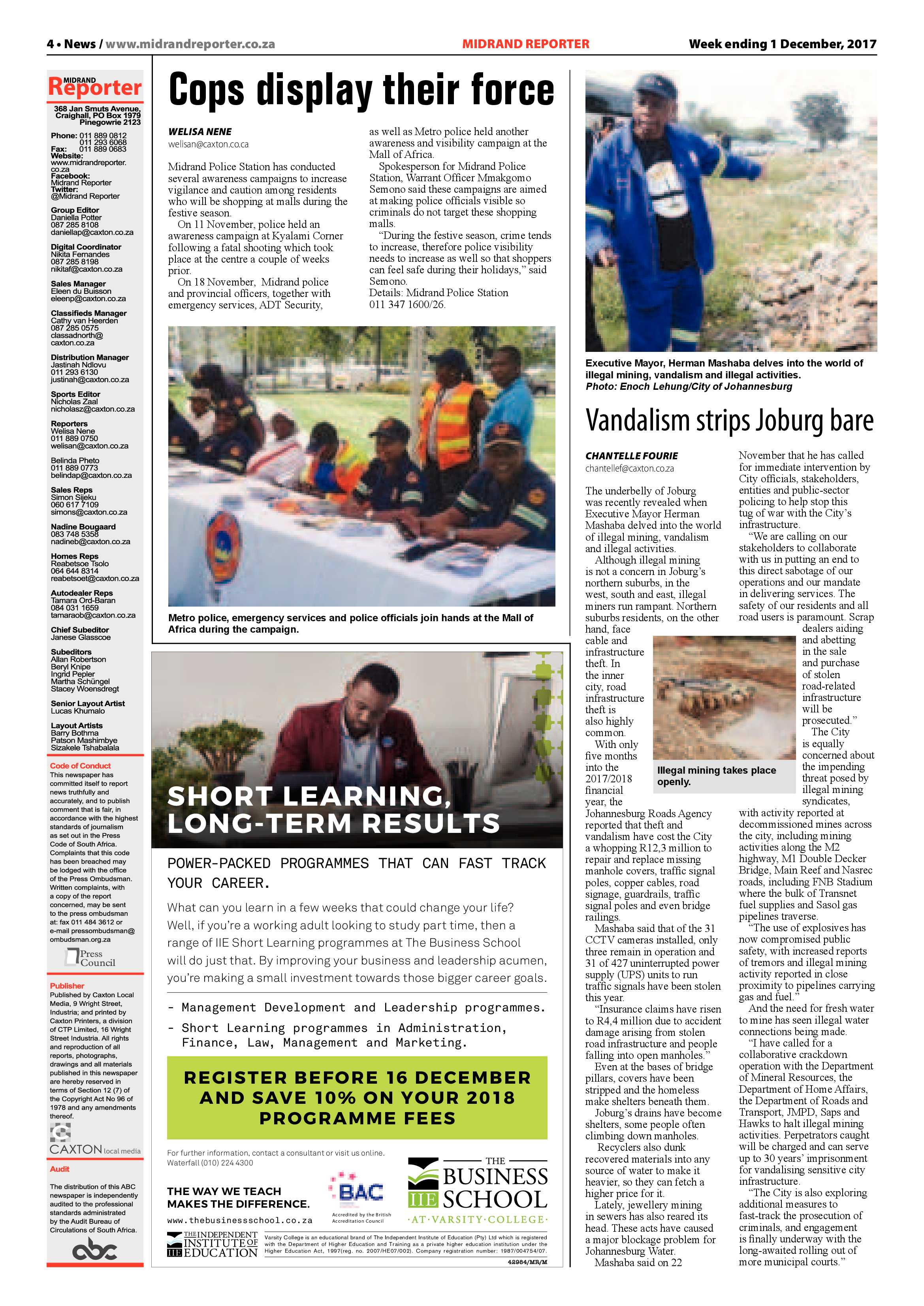 Midrand Reporter 1 December page 4