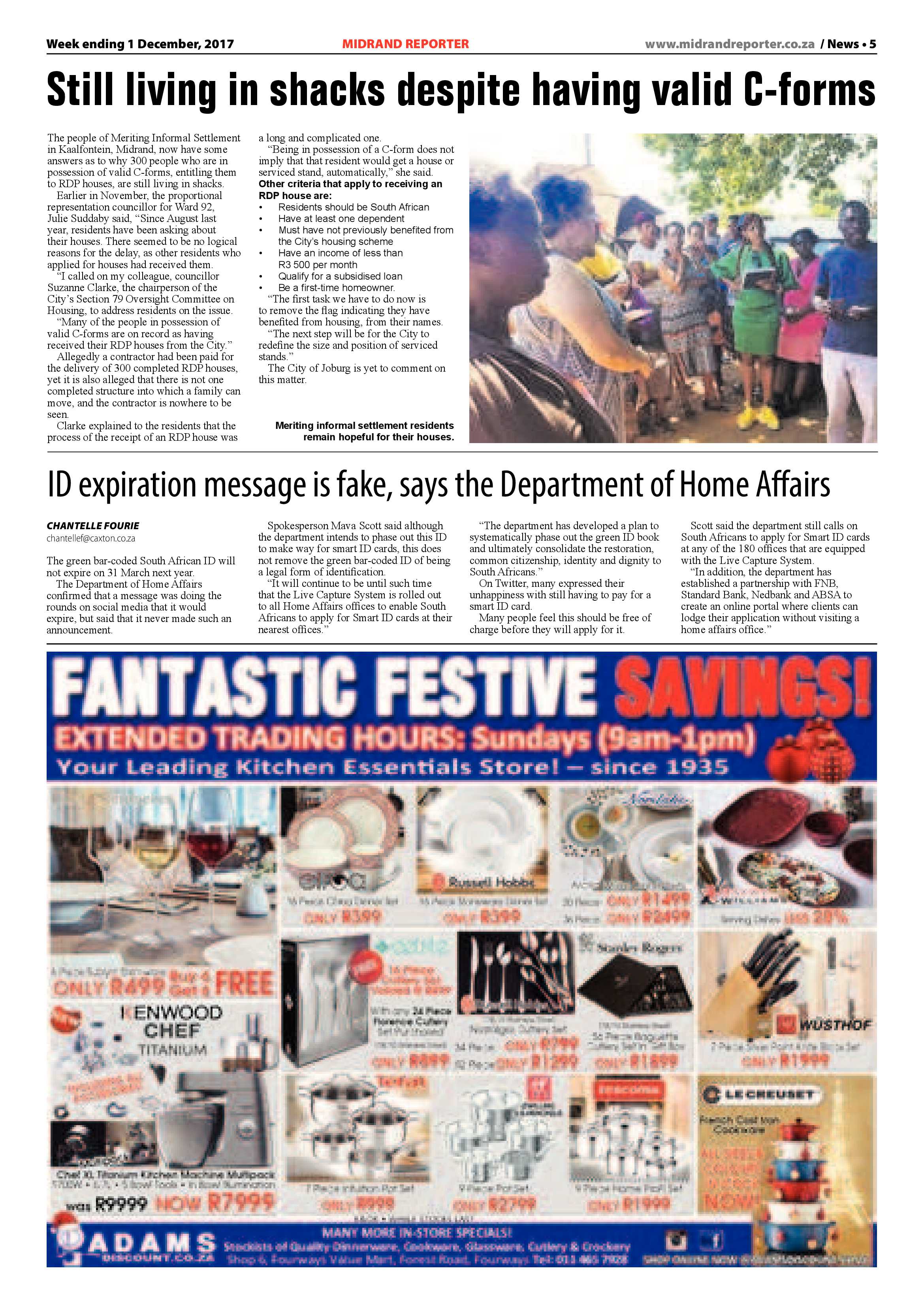 Midrand Reporter 1 December page 5