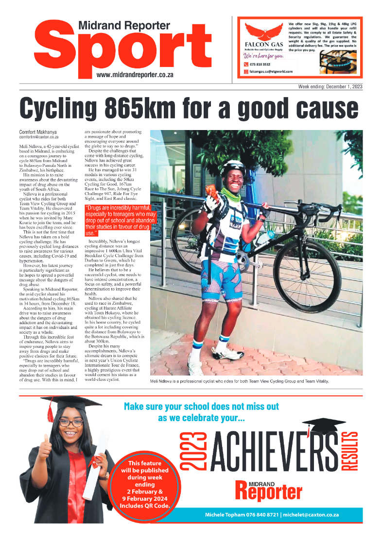 Midrand Reporter 1 December 2023 page 12