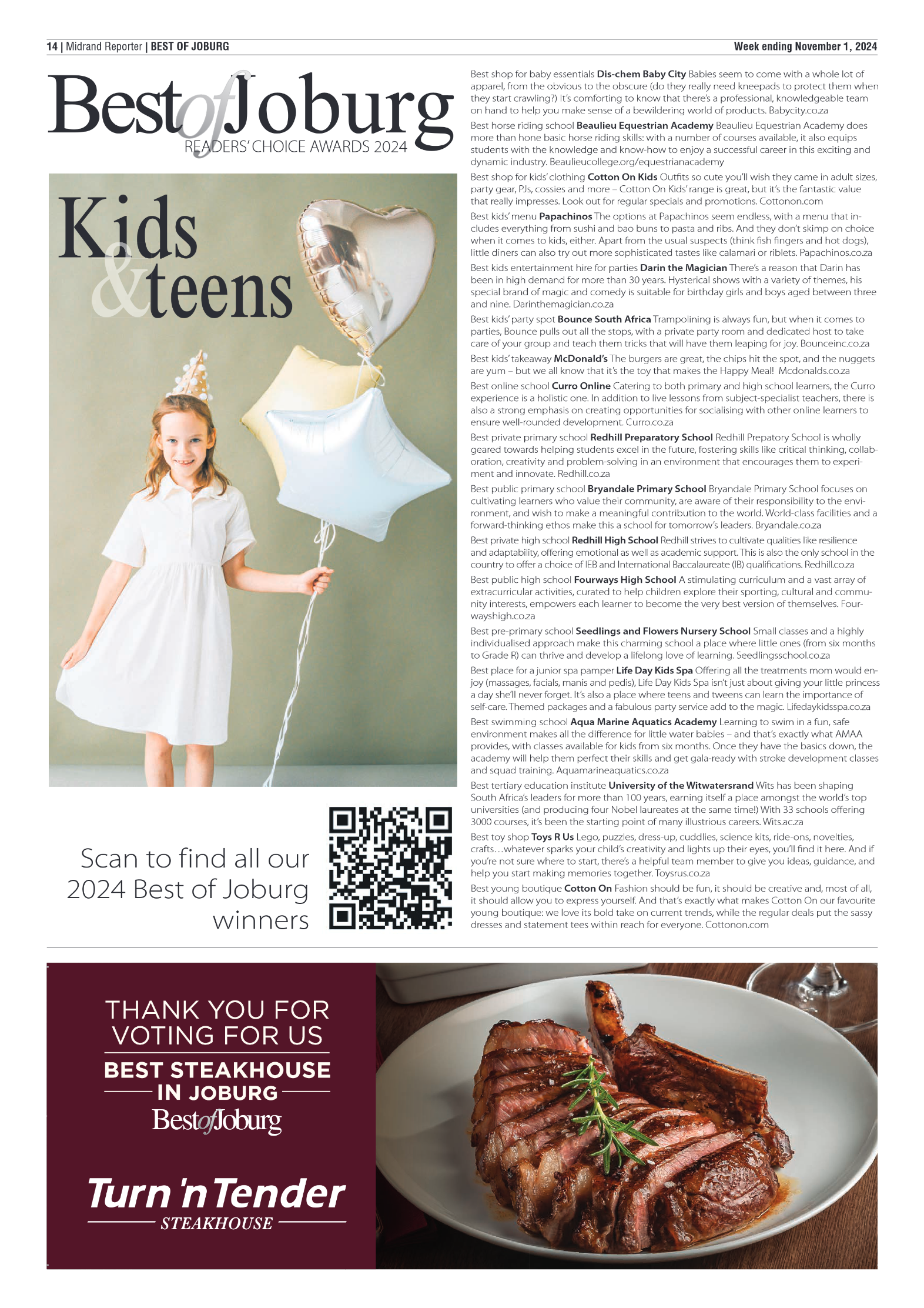 Midrand Reporter 1 November 2024 page 14