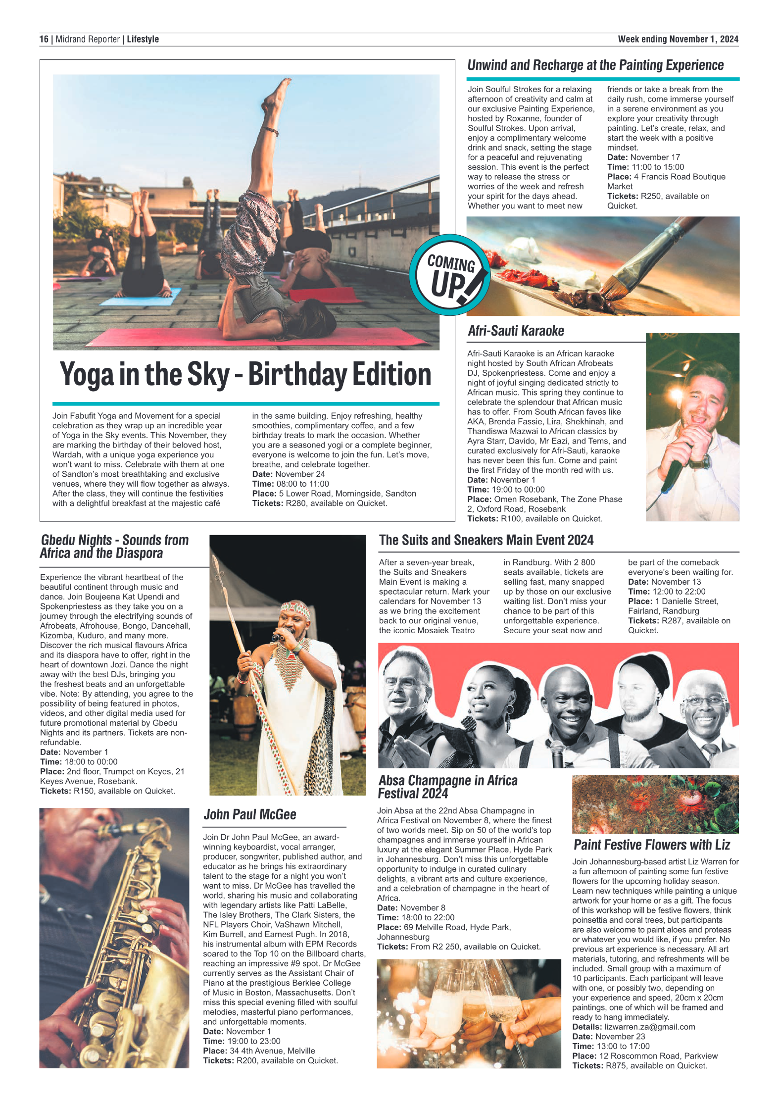 Midrand Reporter 1 November 2024 page 16