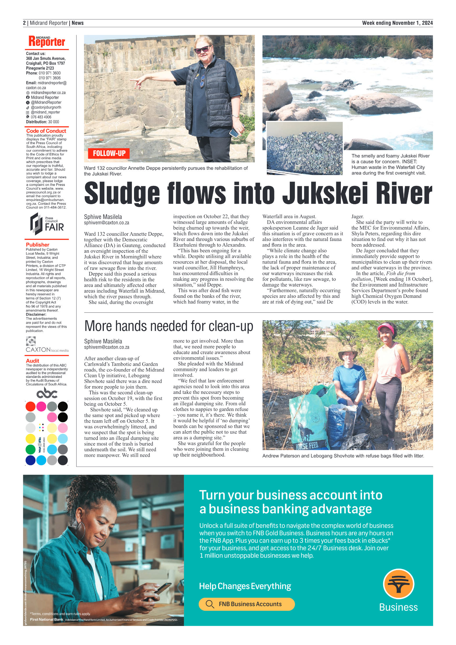 Midrand Reporter 1 November 2024 page 2