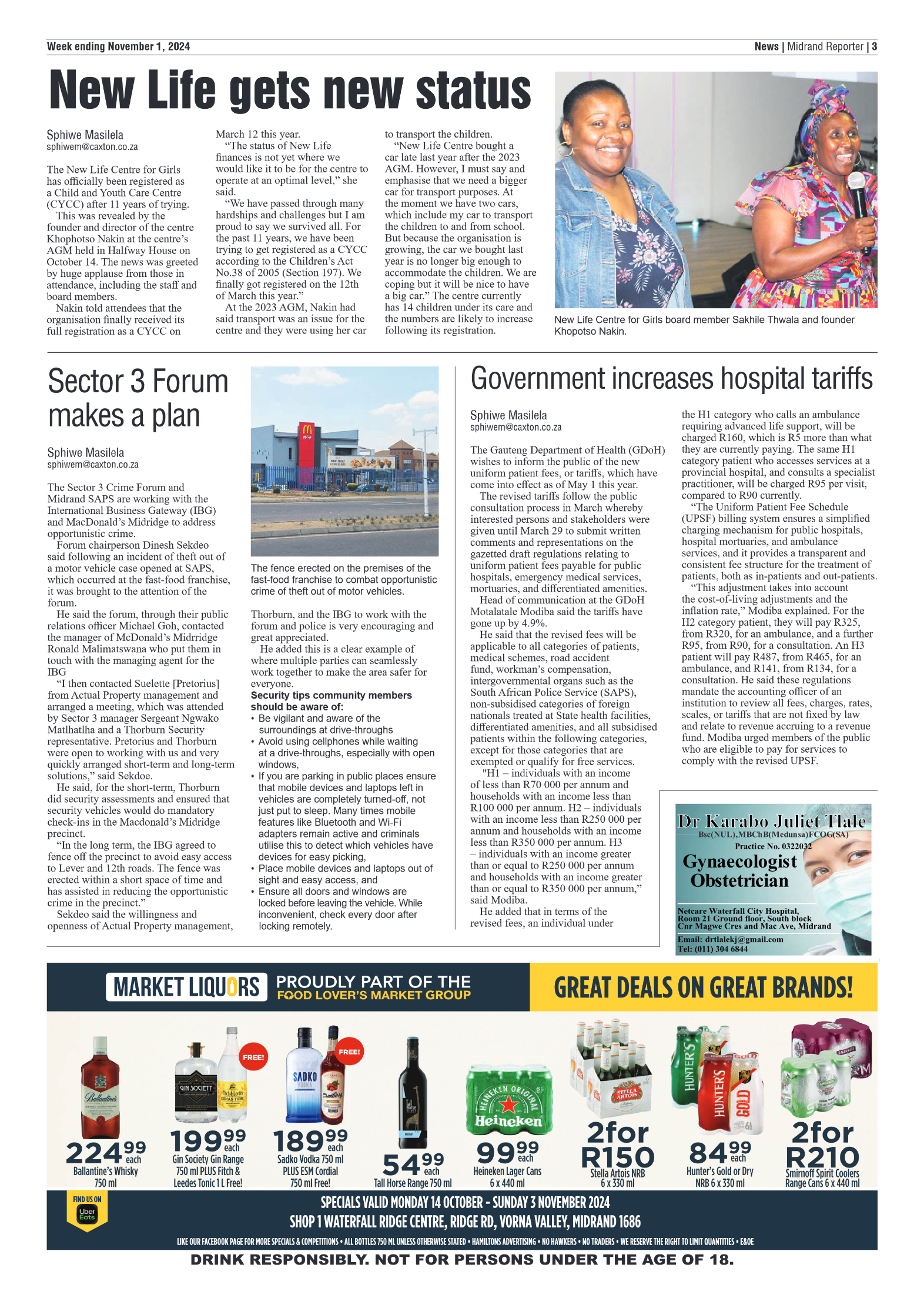 Midrand Reporter 1 November 2024 page 3