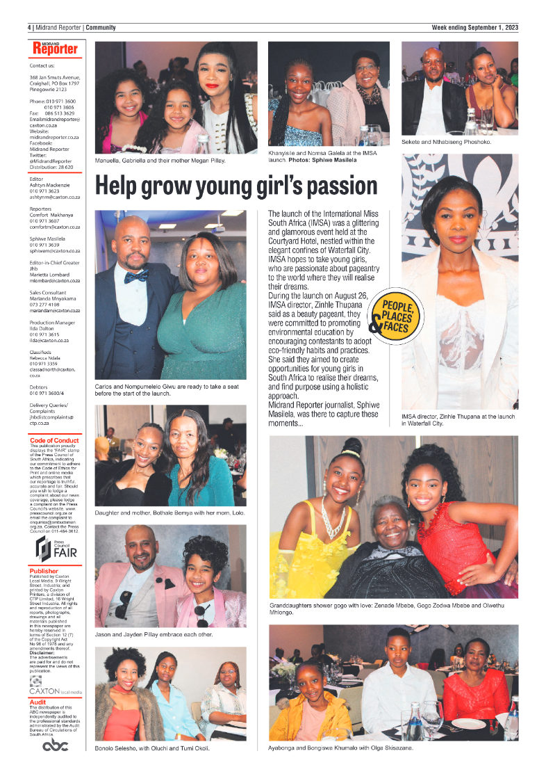Midrand Reporter 1 September 2023 page 4