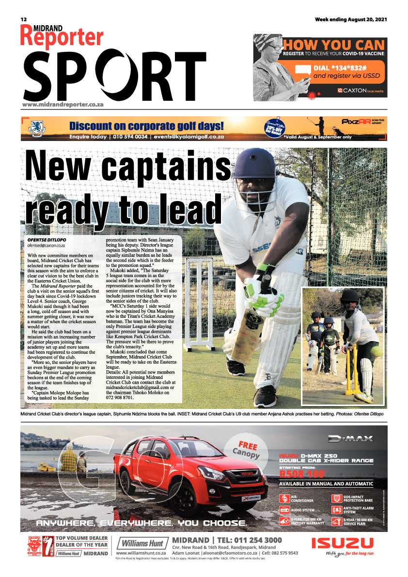 Midrand Reporter 20 August 2021 page 12