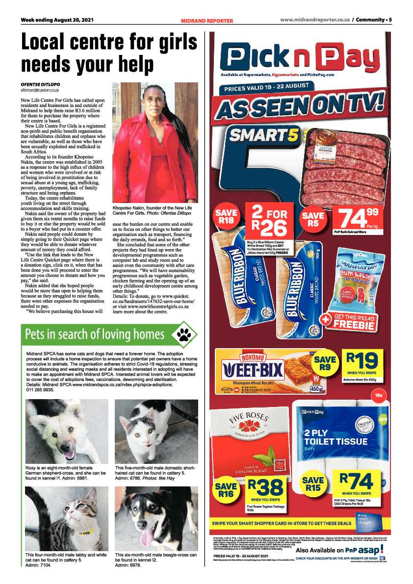 Midrand Reporter 20 August 2021 page 5