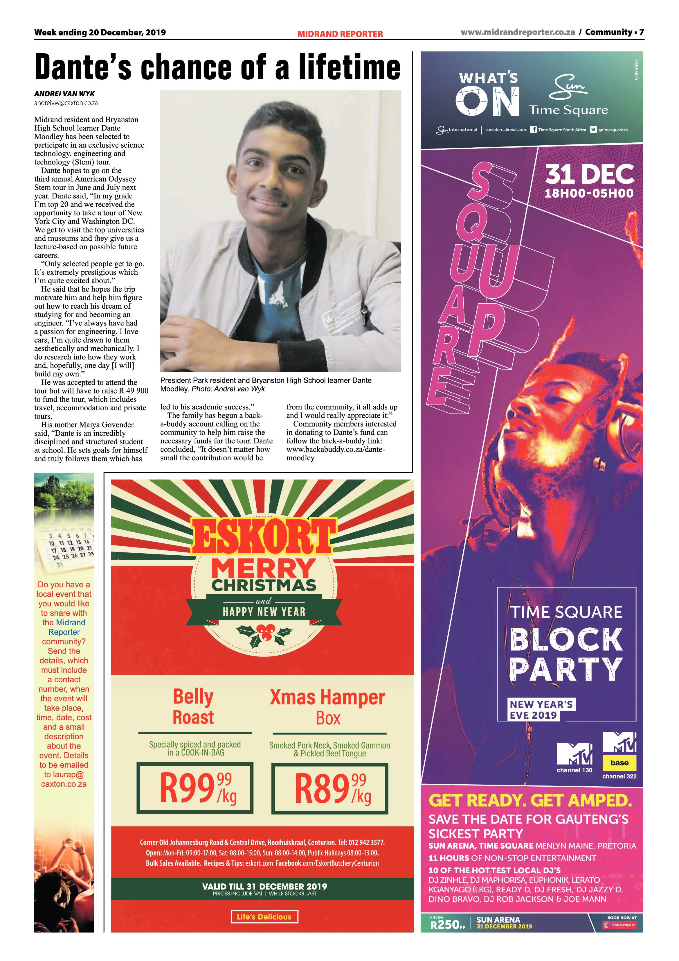 Midrand Reporter 20 December 2019 page 7