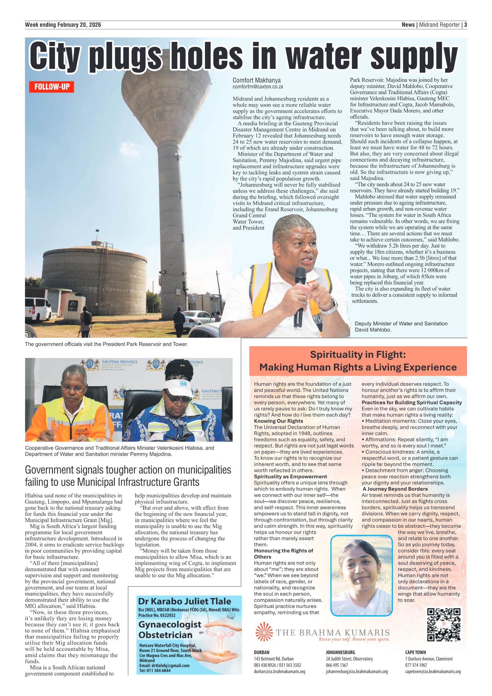 Midrand Reporter 20 February 2026 page 3
