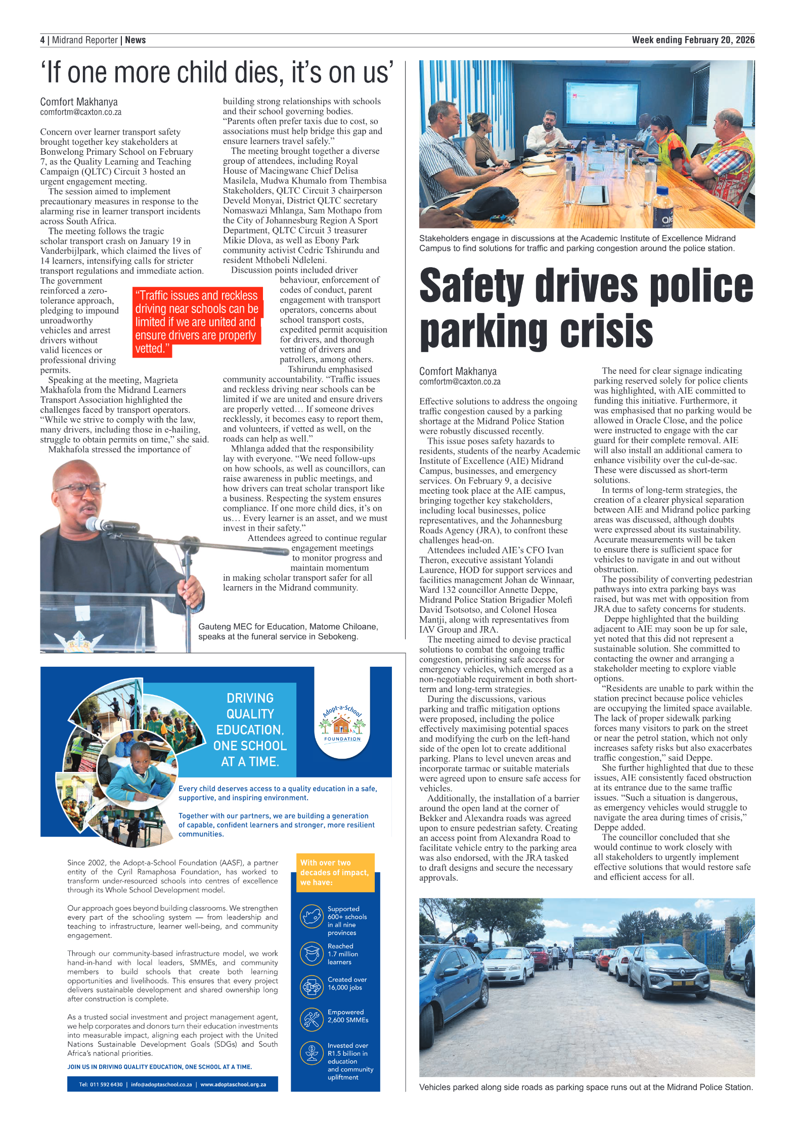 Midrand Reporter 20 February 2026 page 4