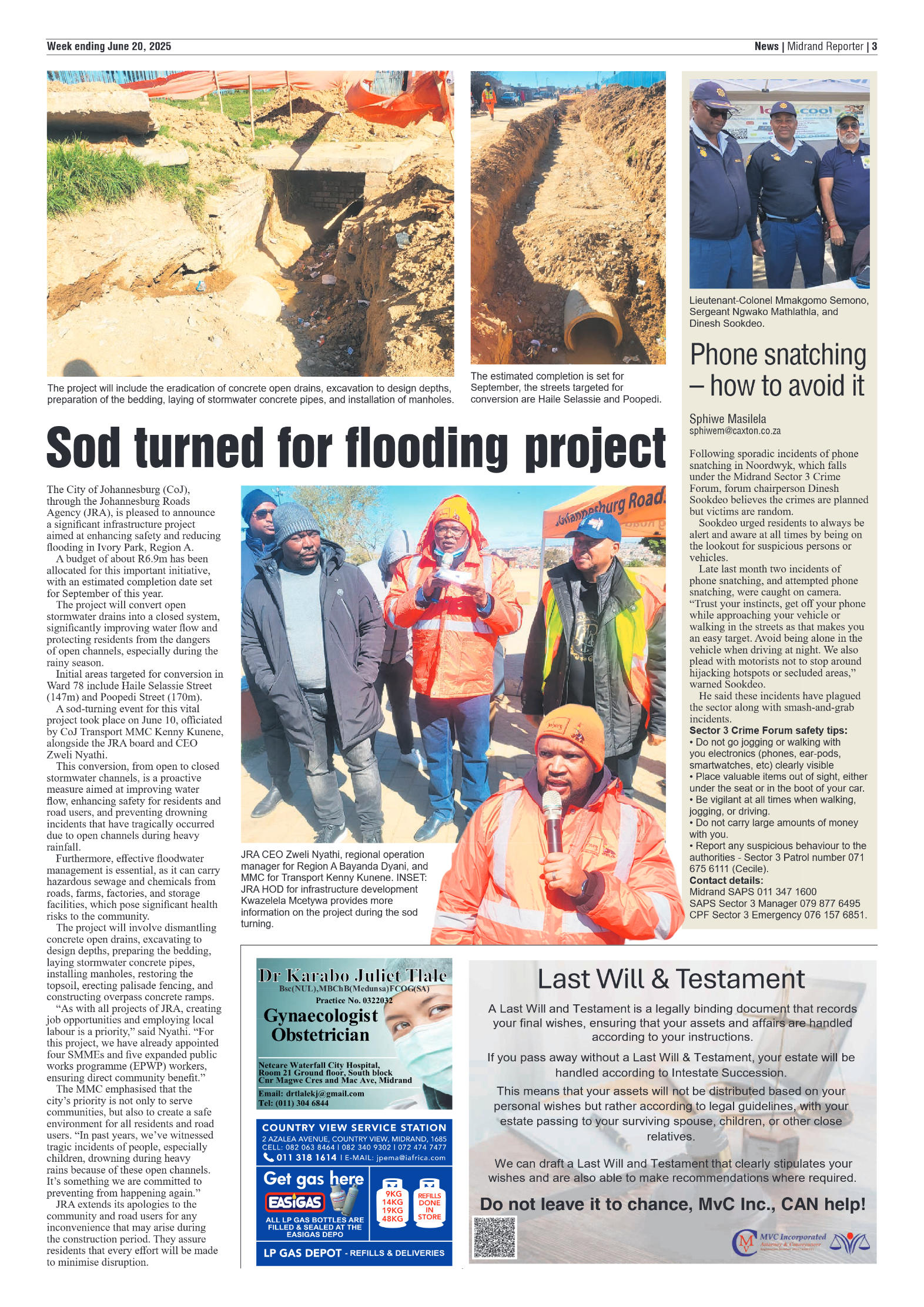 Midrand Reporter 20 June 2025 page 3