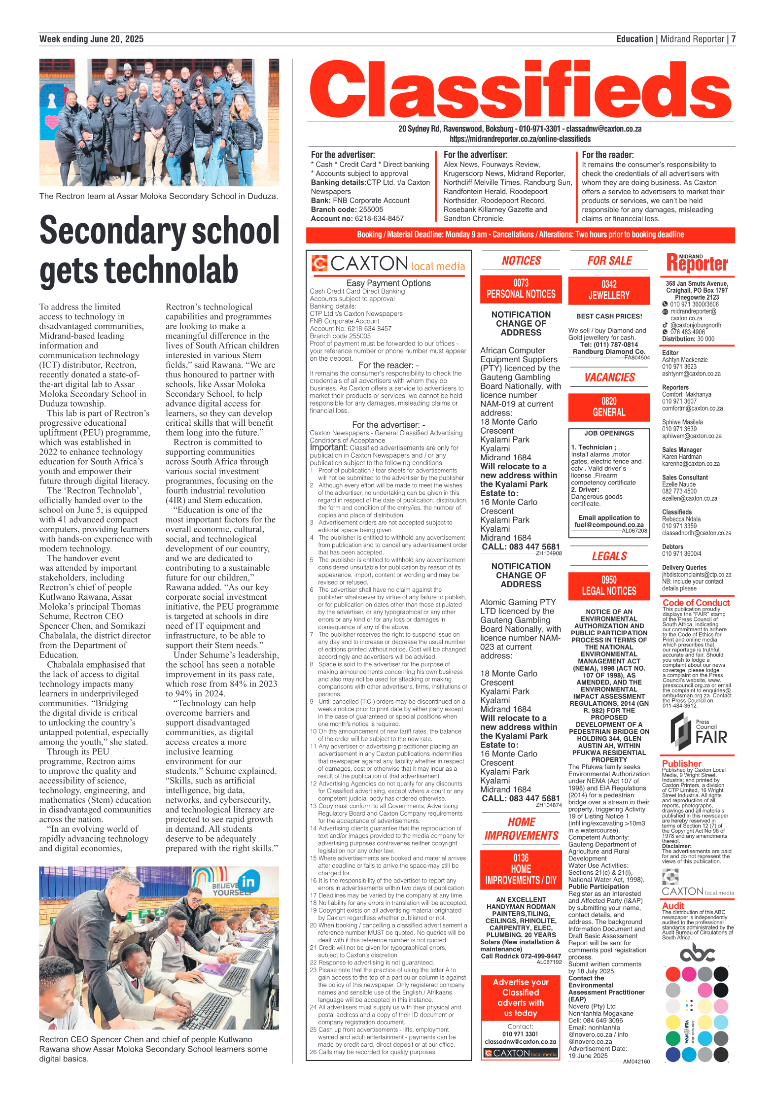 Midrand Reporter 20 June 2025 page 7