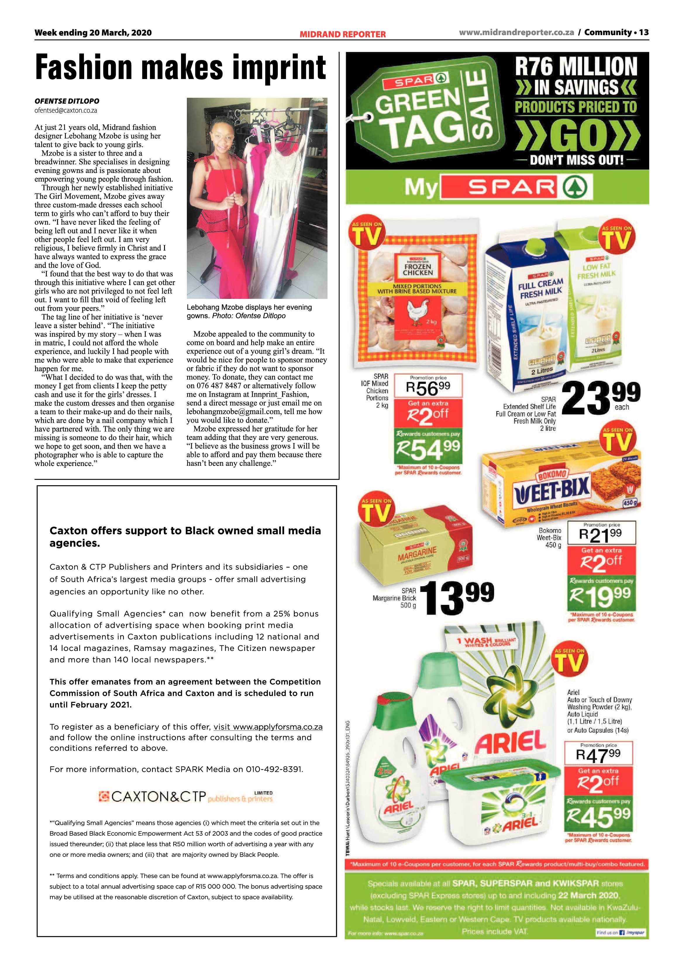 Midrand Reporter 20 March 2020 page 13