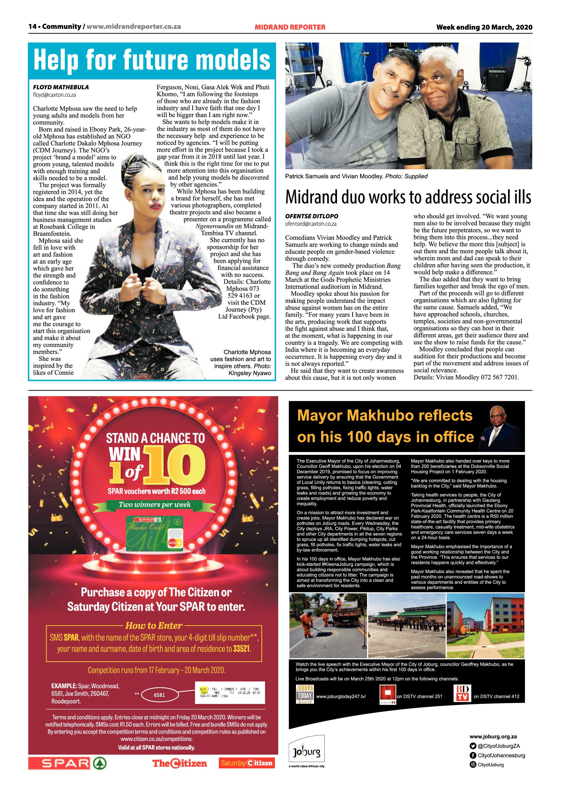 Midrand Reporter 20 March 2020 page 14