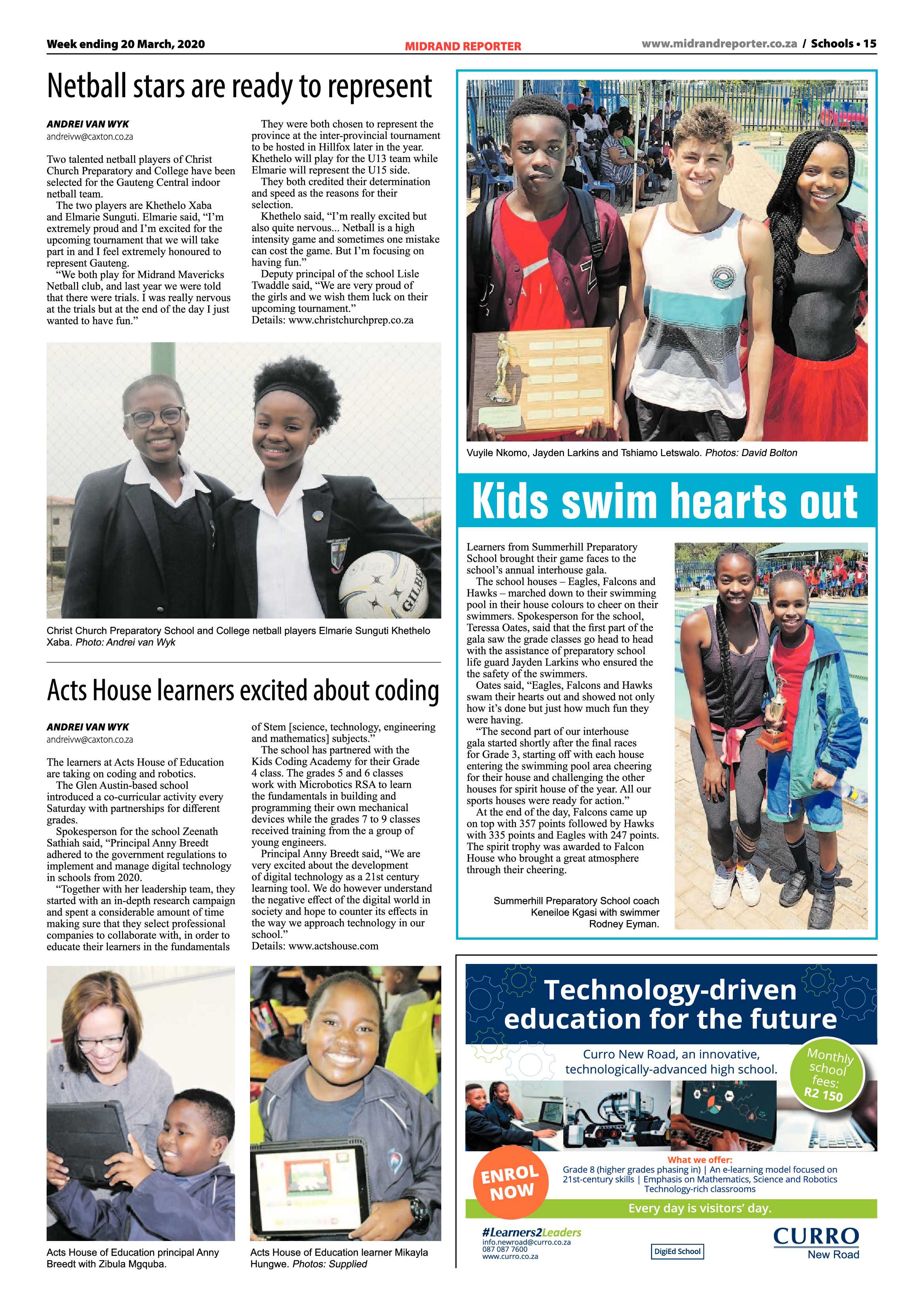 Midrand Reporter 20 March 2020 page 15