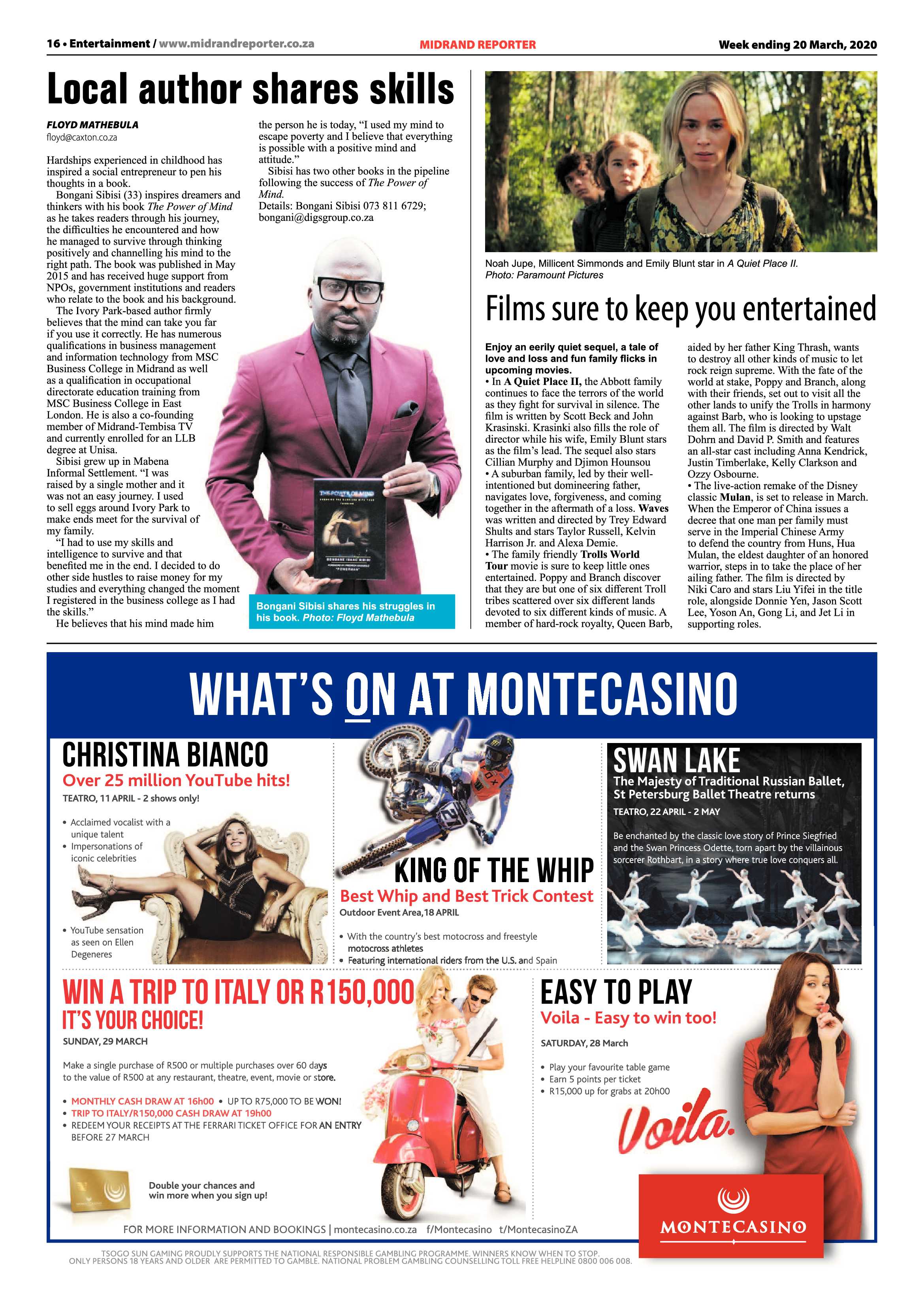 Midrand Reporter 20 March 2020 page 16