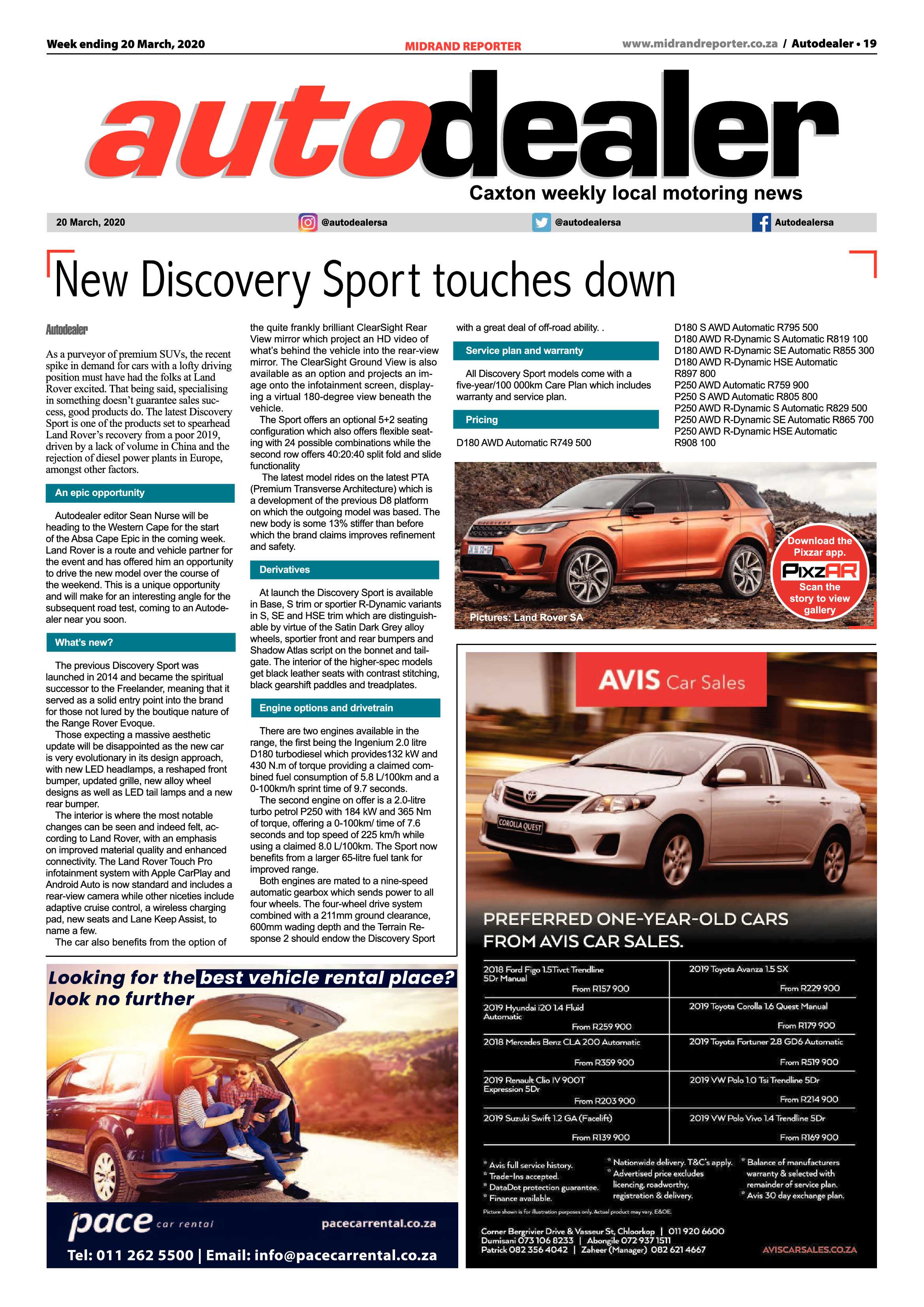 Midrand Reporter 20 March 2020 page 19