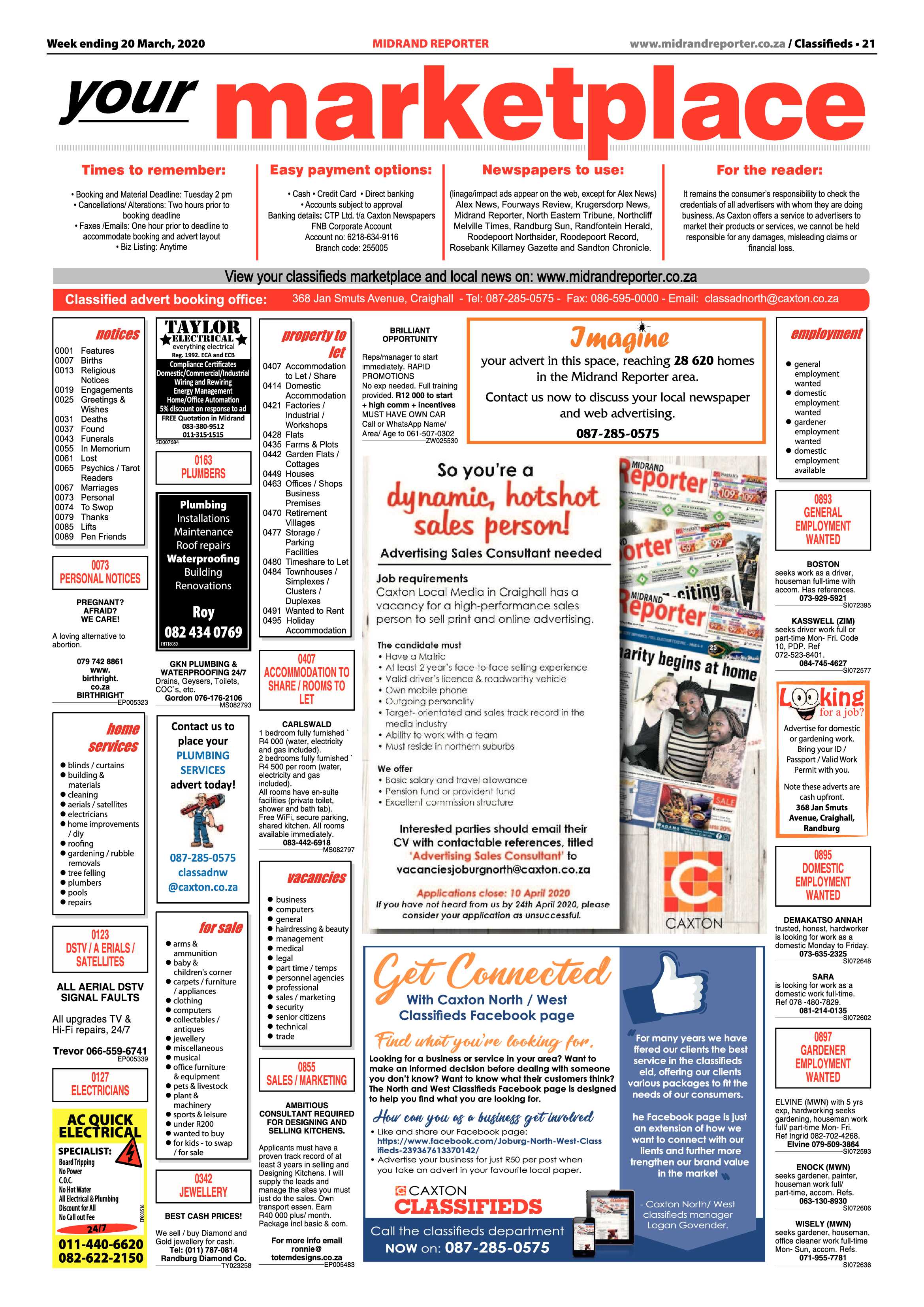 Midrand Reporter 20 March 2020 page 21