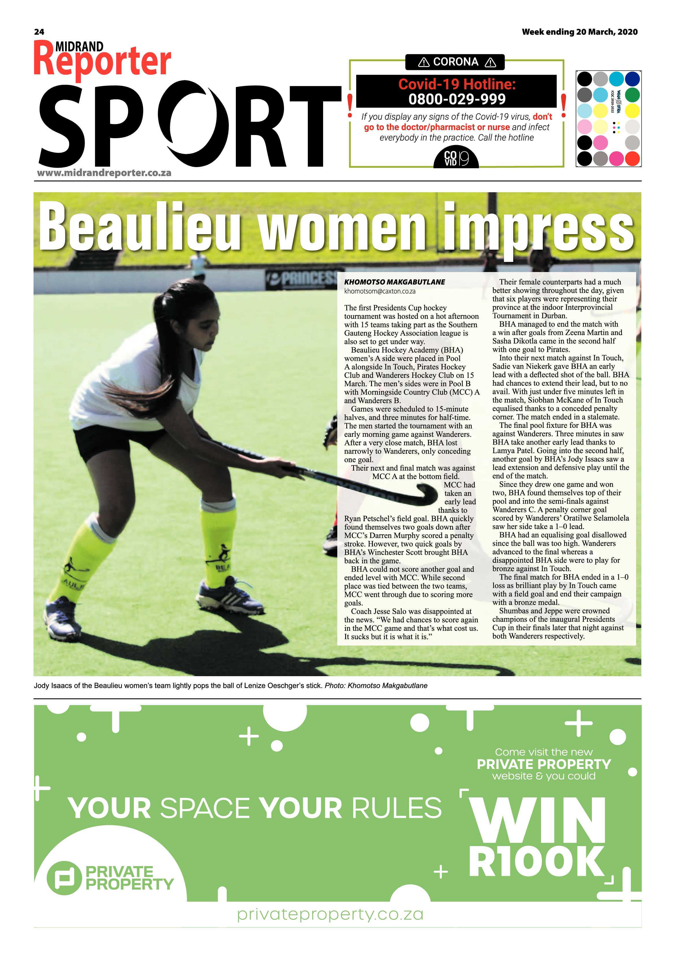 Midrand Reporter 20 March 2020 page 24