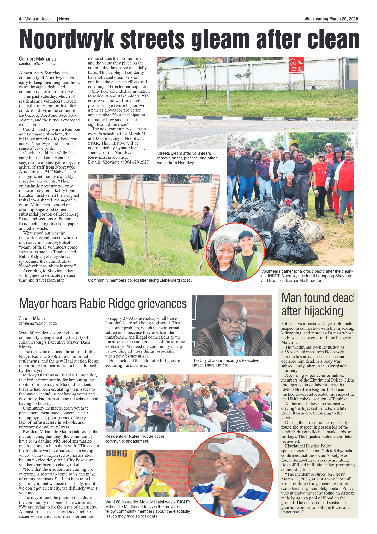 Midrand Reporter 20 March 2026 page 4