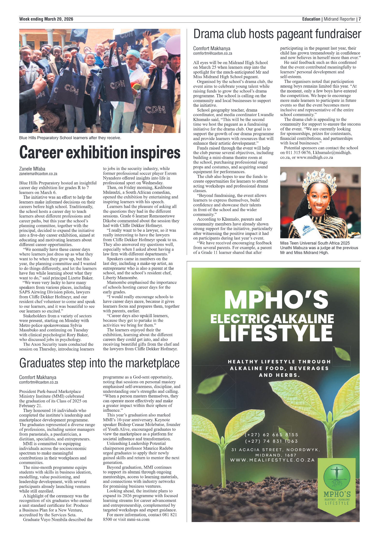 Midrand Reporter 20 March 2026 page 7