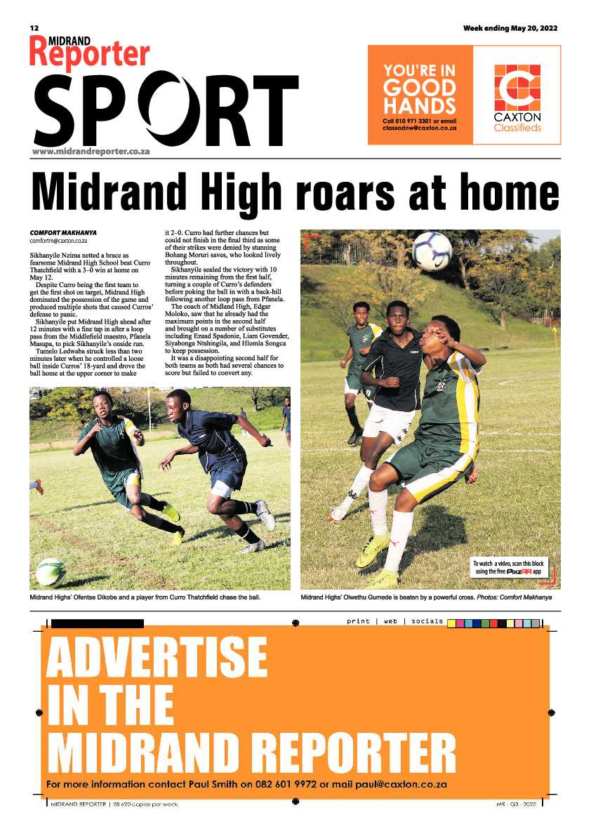 Midrand Reporter 20 May 2022 page 12