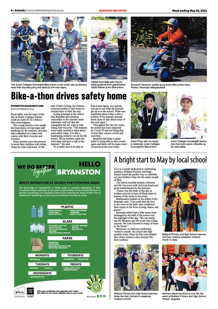 Midrand Reporter 20 May 2022 page 6