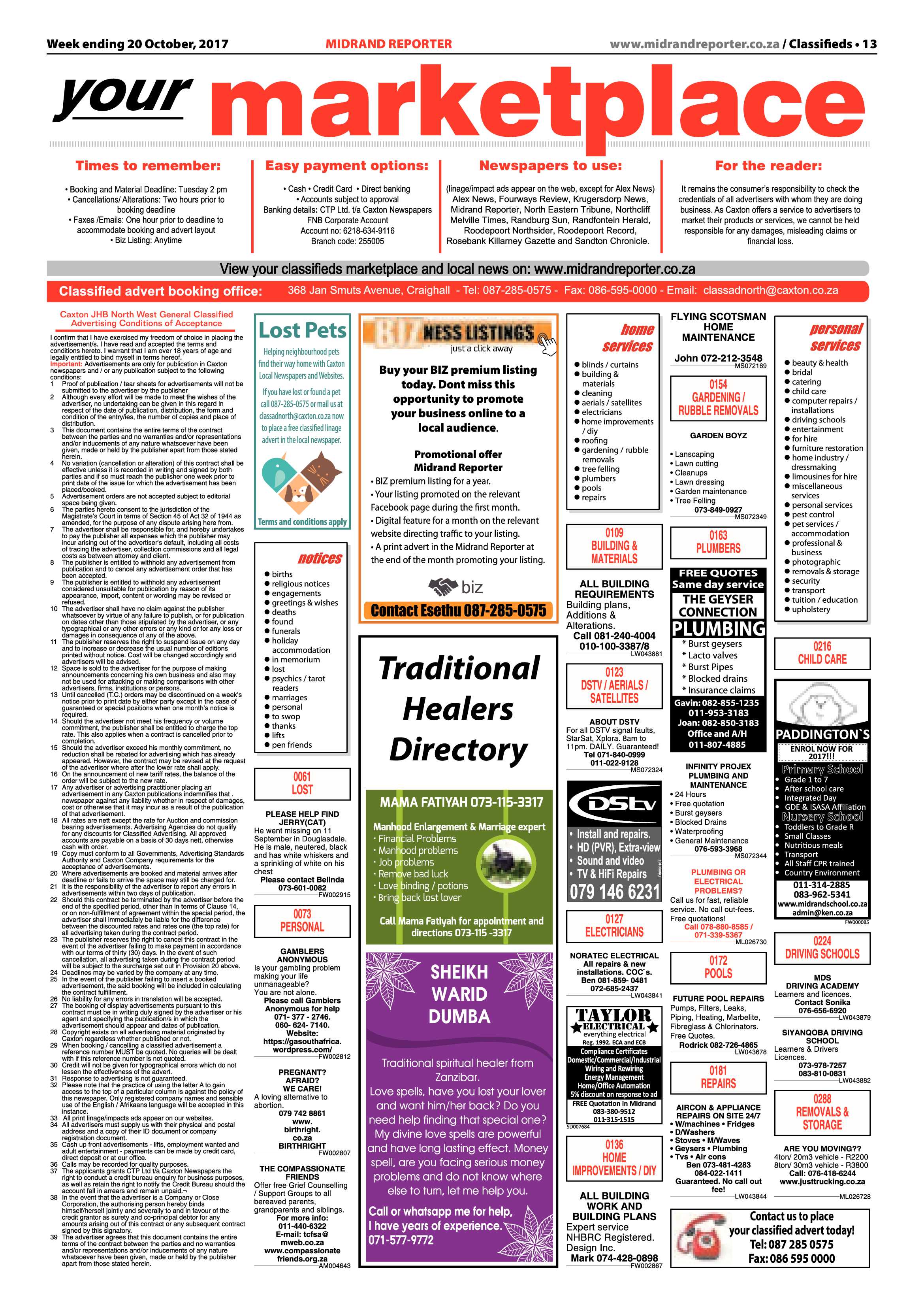 Midrand Reporter 20 October 2017 page 13