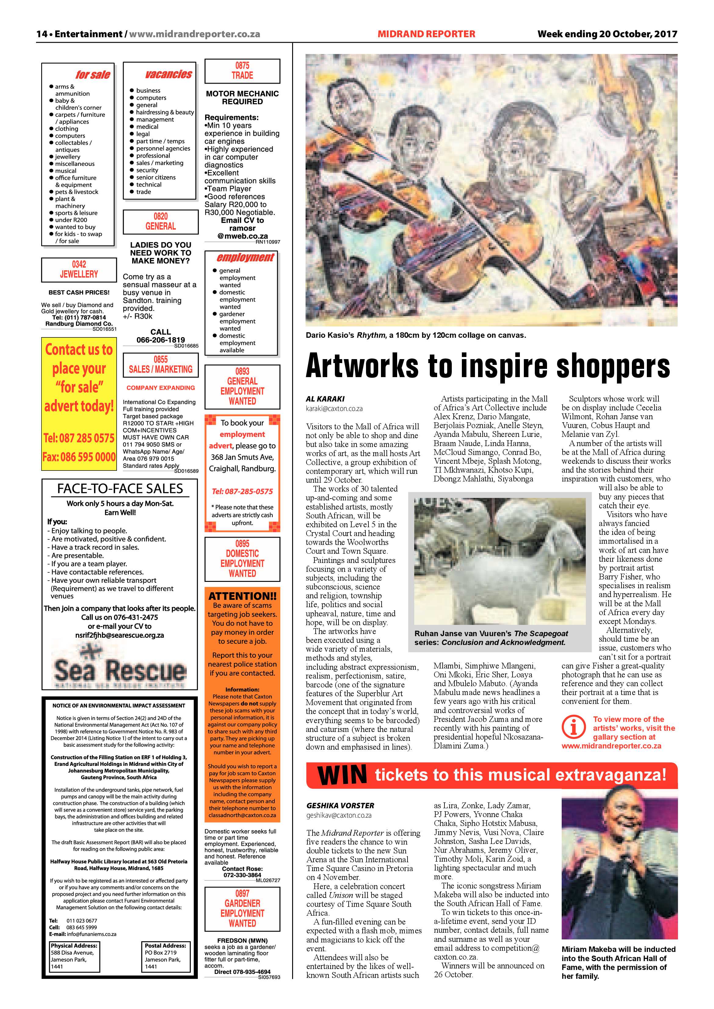 Midrand Reporter 20 October 2017 page 14