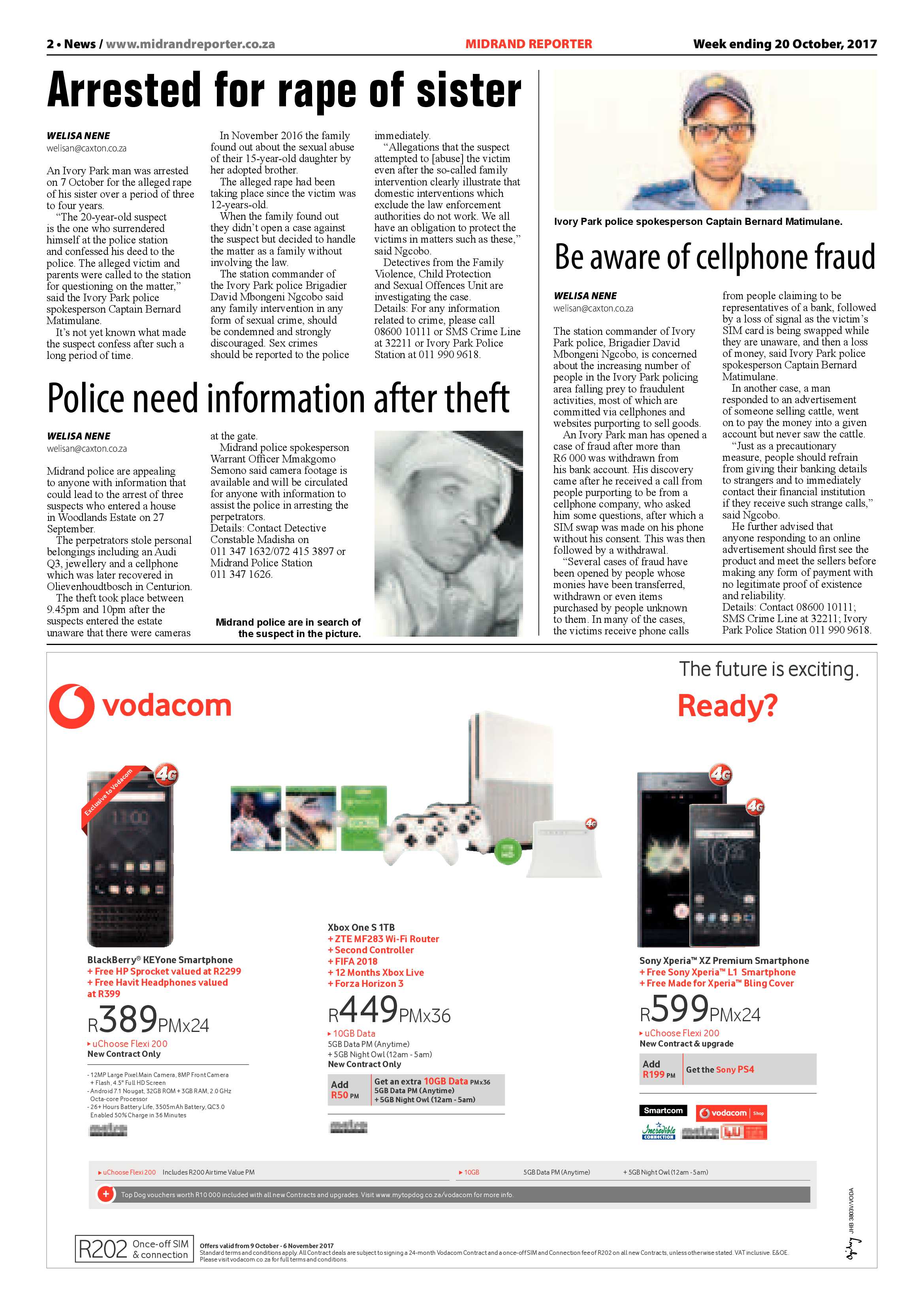 Midrand Reporter 20 October 2017 page 2