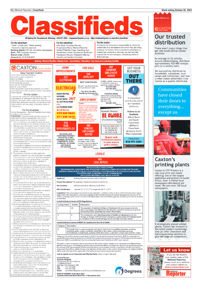 Midrand Reporter 20 October 2023 page 10