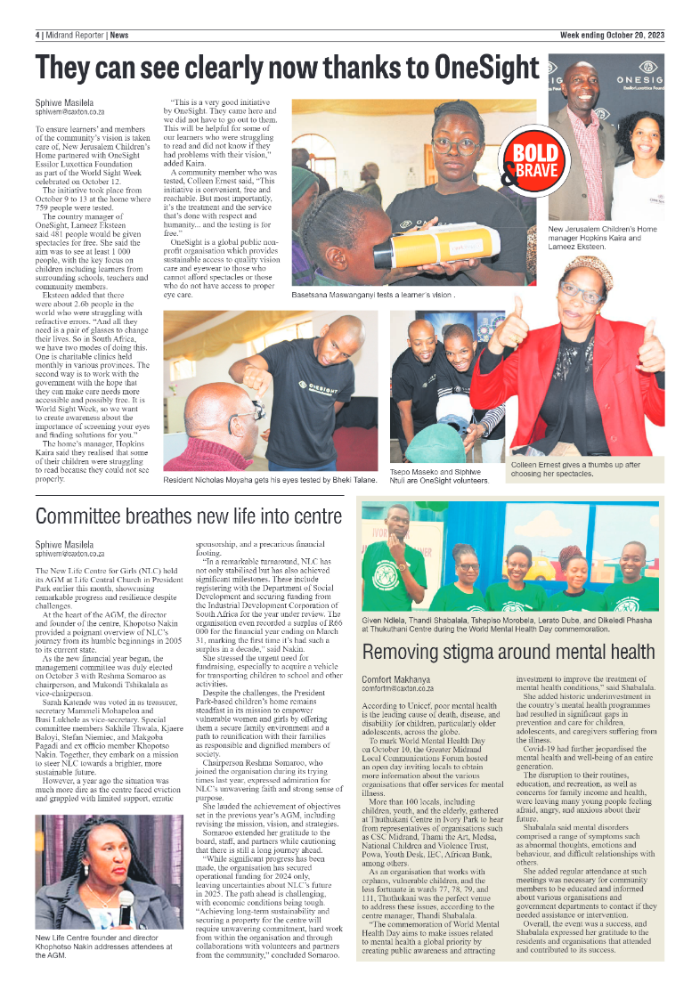 Midrand Reporter 20 October 2023 page 4