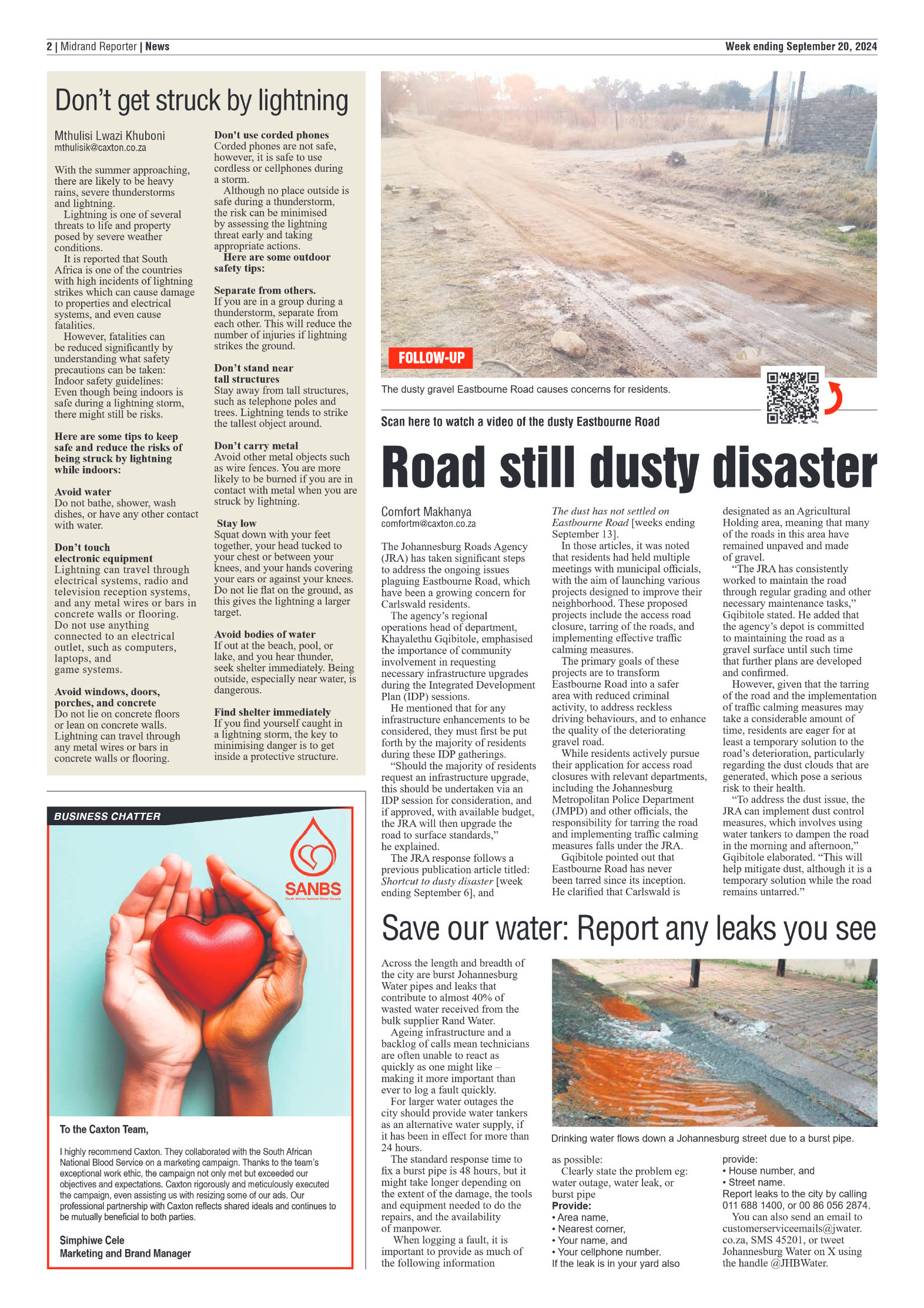 Midrand Reporter 20 September 2024 page 2