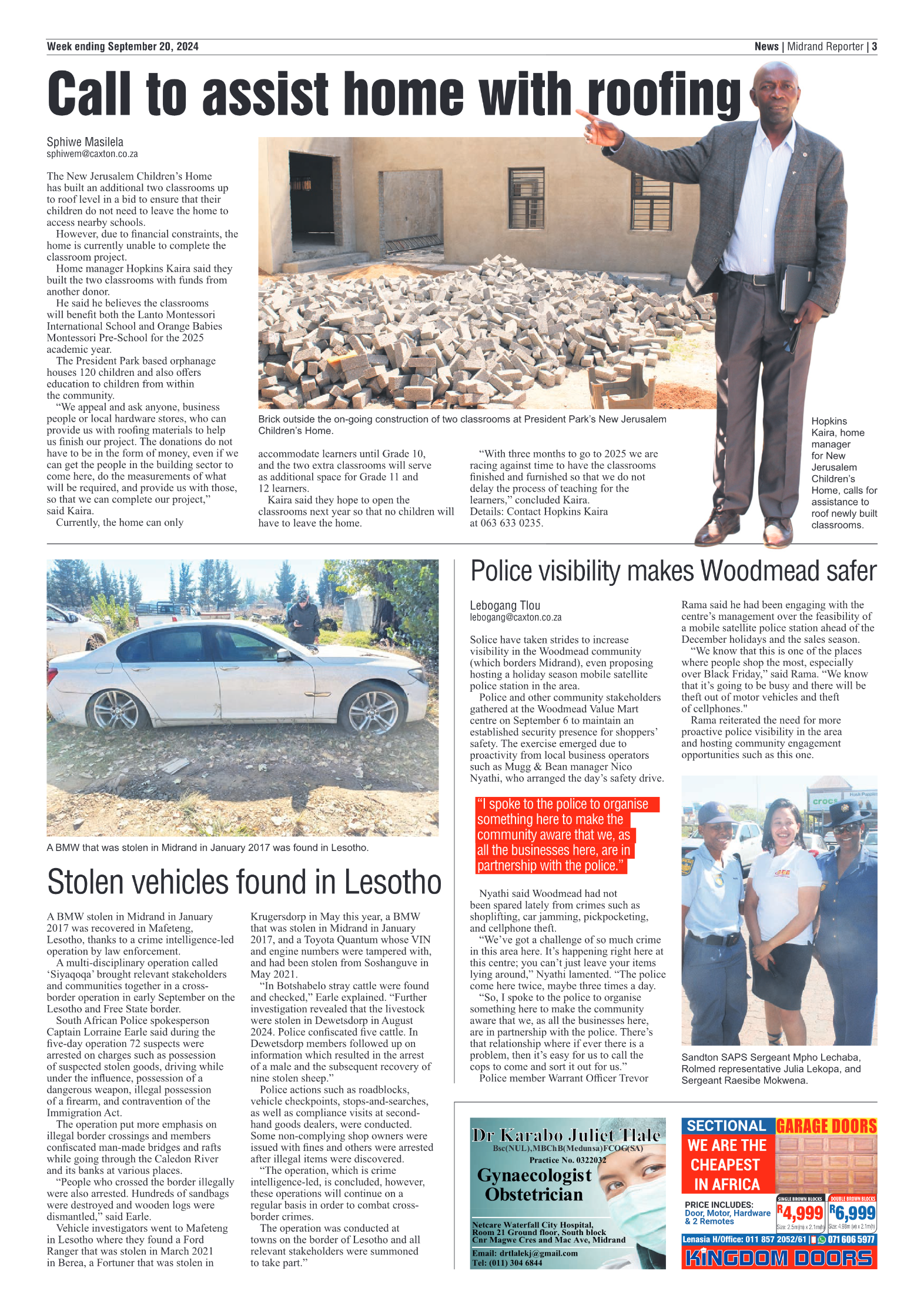 Midrand Reporter 20 September 2024 page 3
