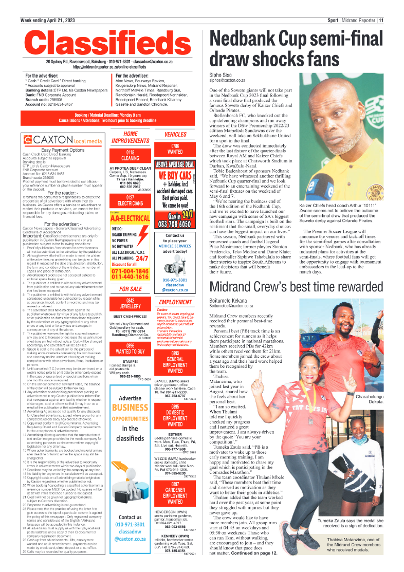 Midrand Reporter 21 April 2023 page 11