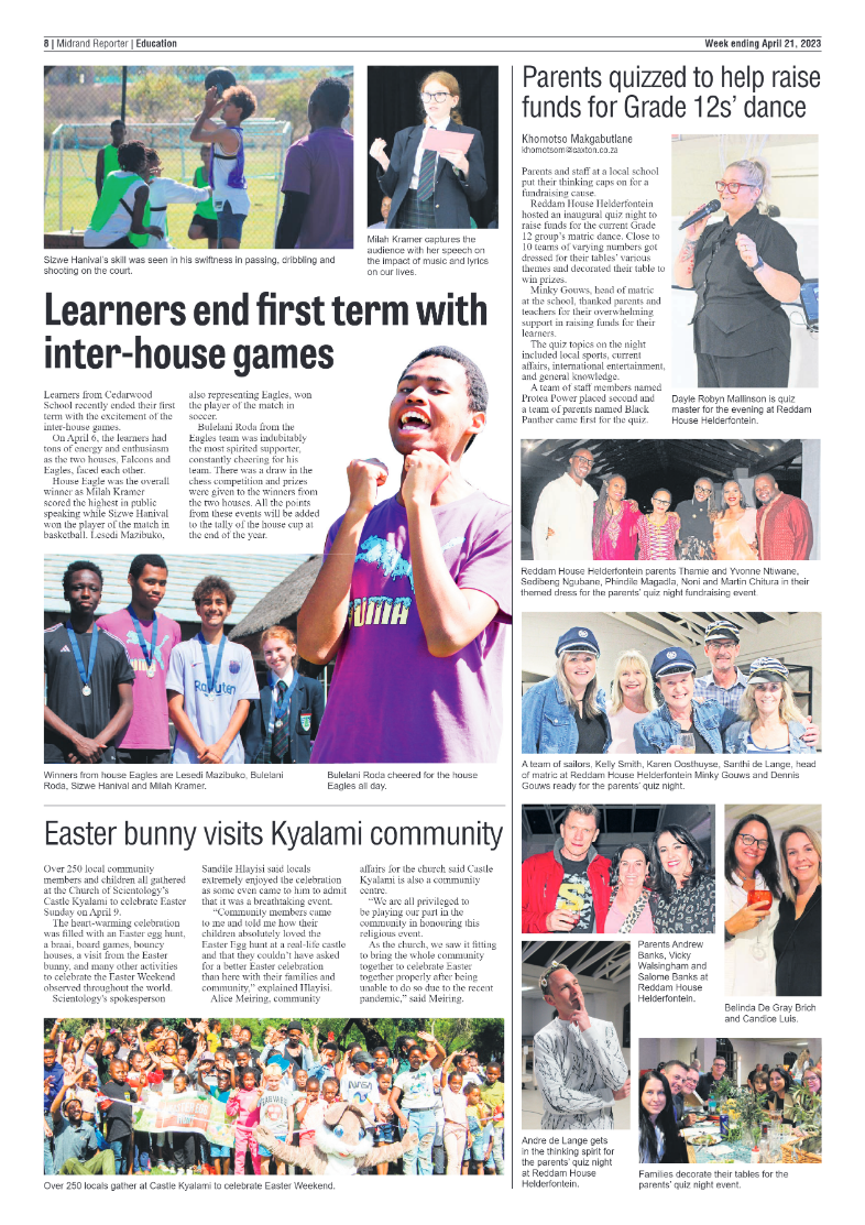 Midrand Reporter 21 April 2023 page 8