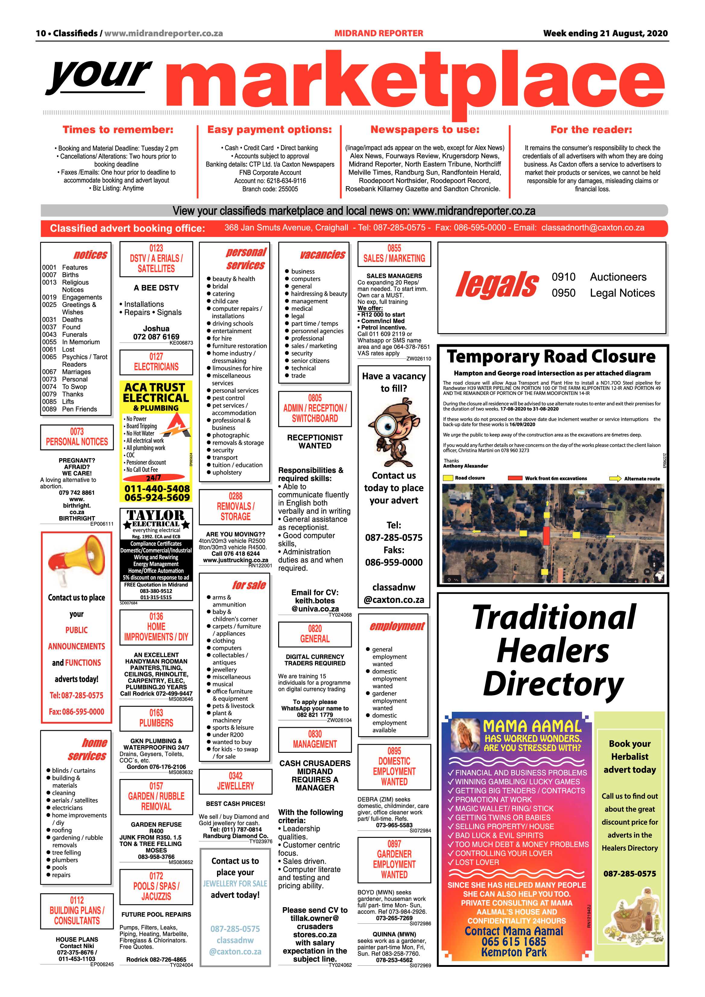 Midrand Reporter  21 August 2020 page 10