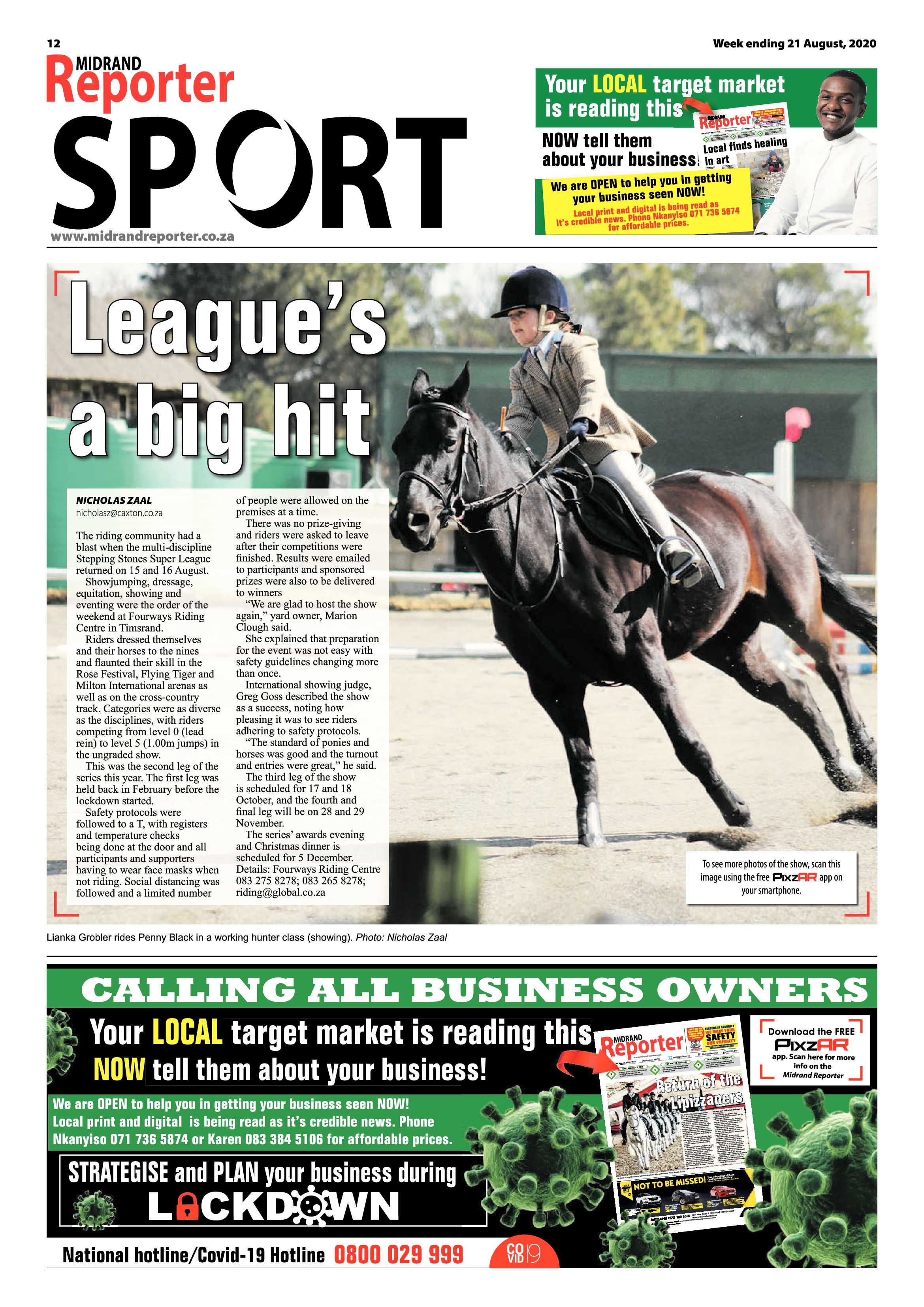 Midrand Reporter  21 August 2020 page 12
