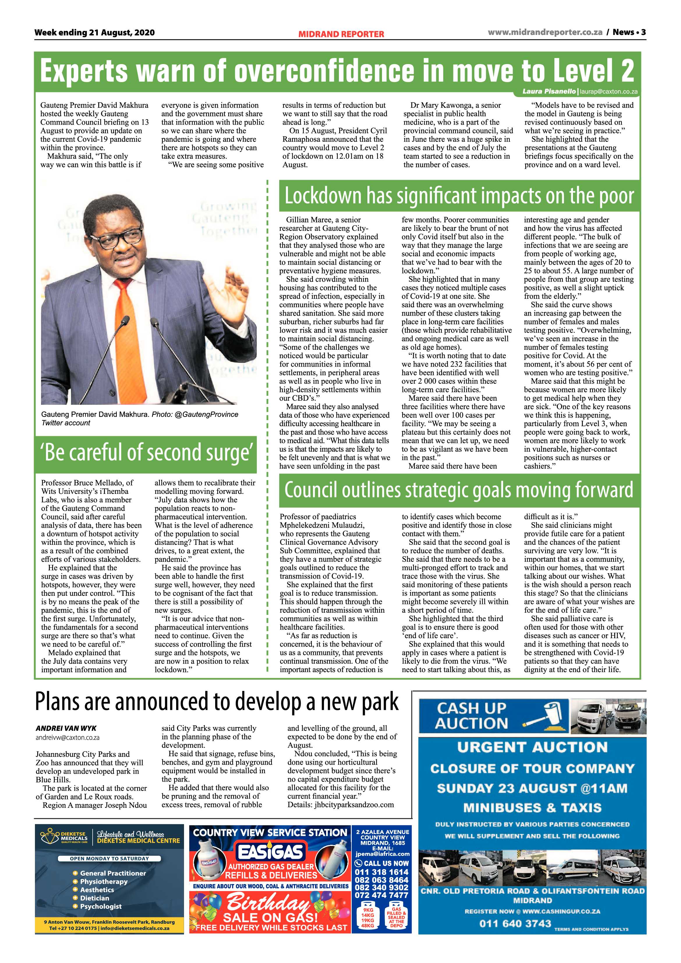 Midrand Reporter  21 August 2020 page 3