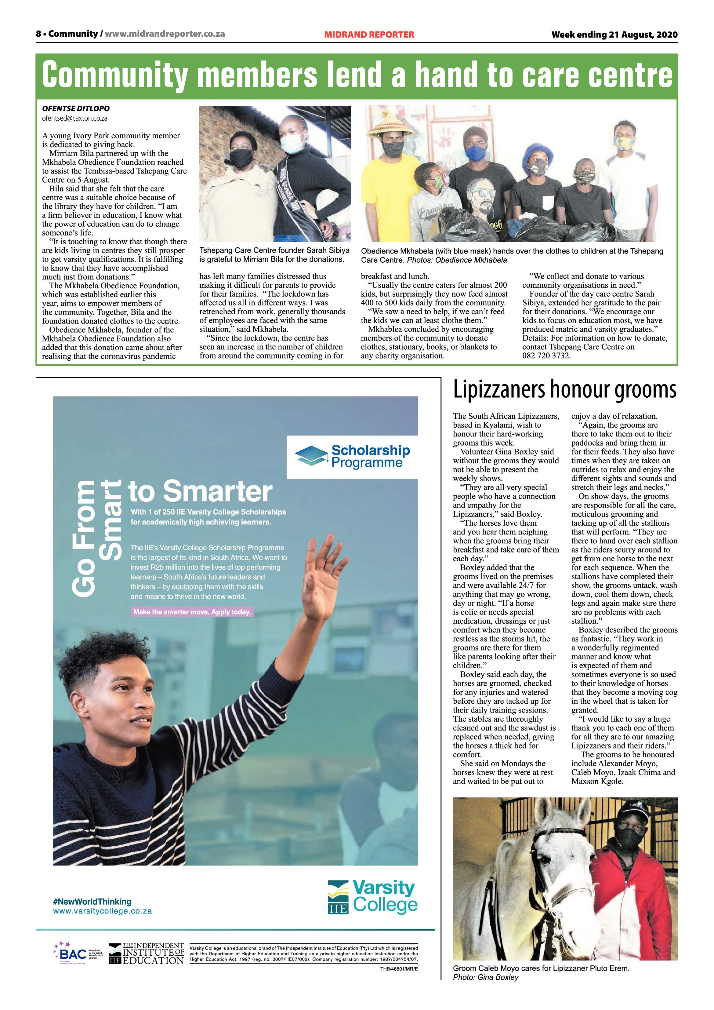 Midrand Reporter  21 August 2020 page 8